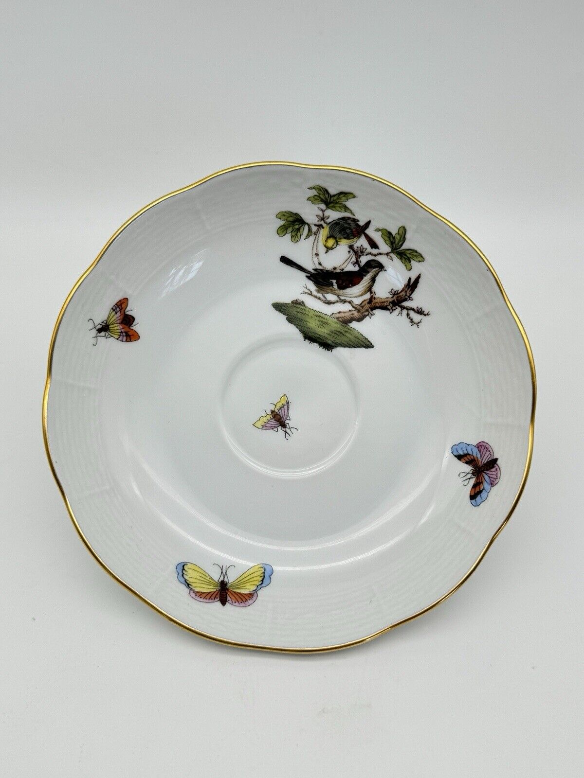 Herend Rothschild Bird 5.5” Saucer Estate Find