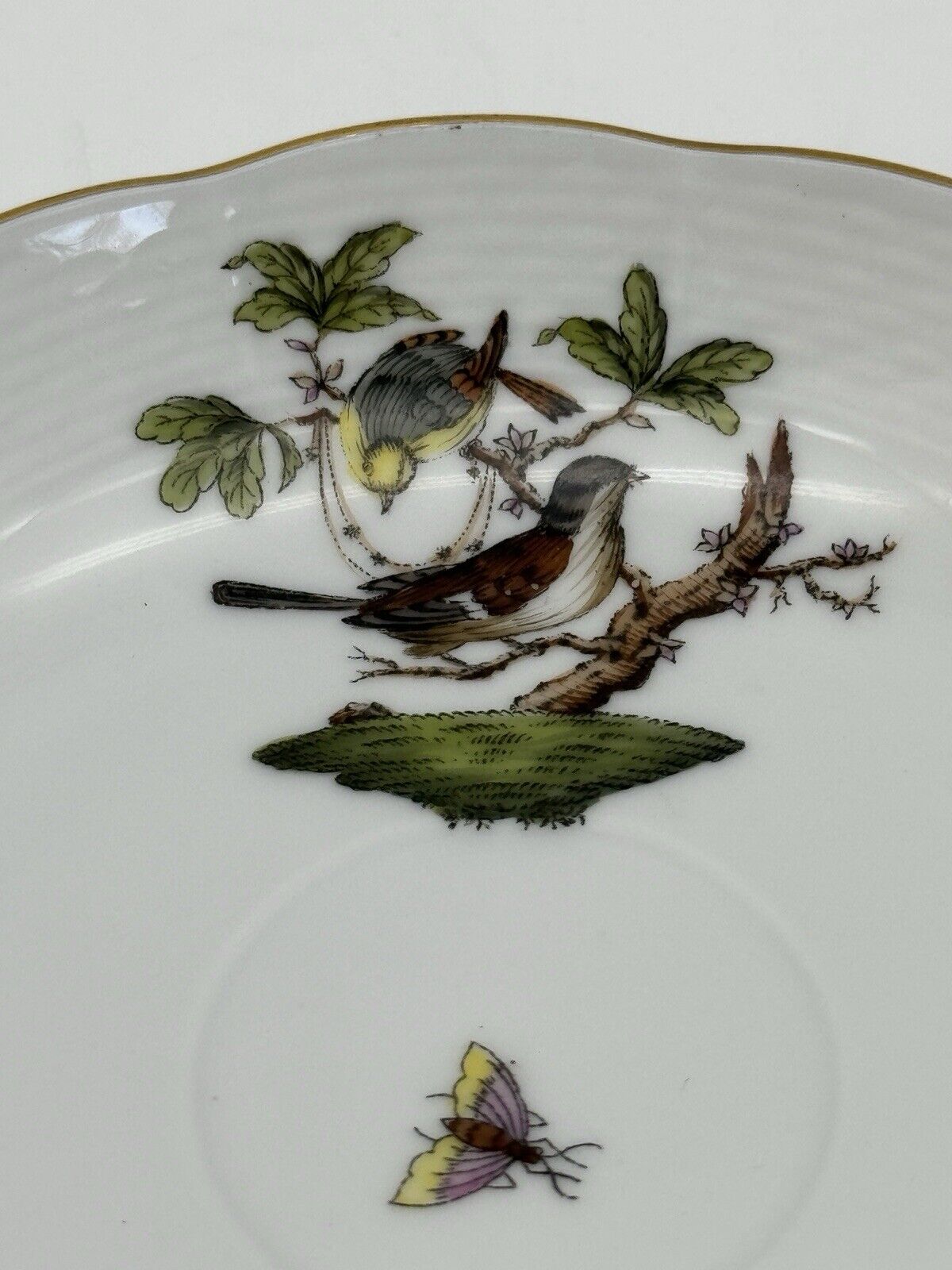 Herend Rothschild Bird 5.5” Saucer Estate Find