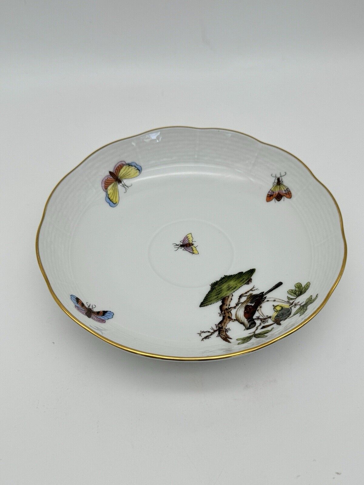 Herend Rothschild Bird 5.5” Saucer Estate Find