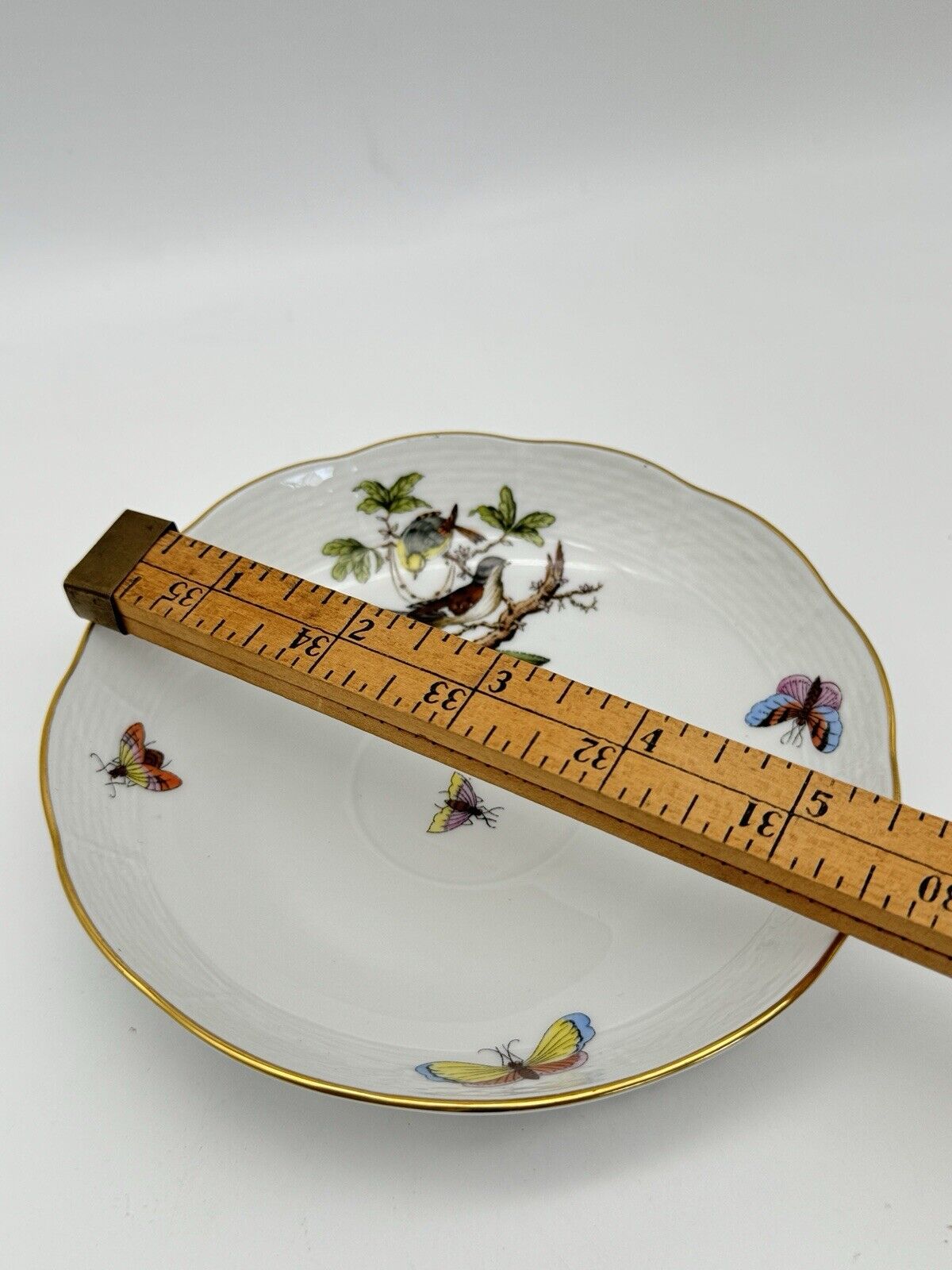 Herend Rothschild Bird 5.5” Saucer Estate Find