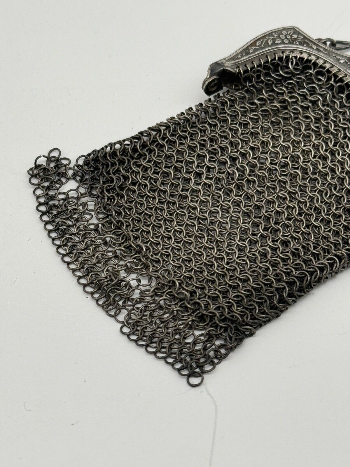 Antique Victorian Chainmail Chatelaine Purse ESTATE FIND