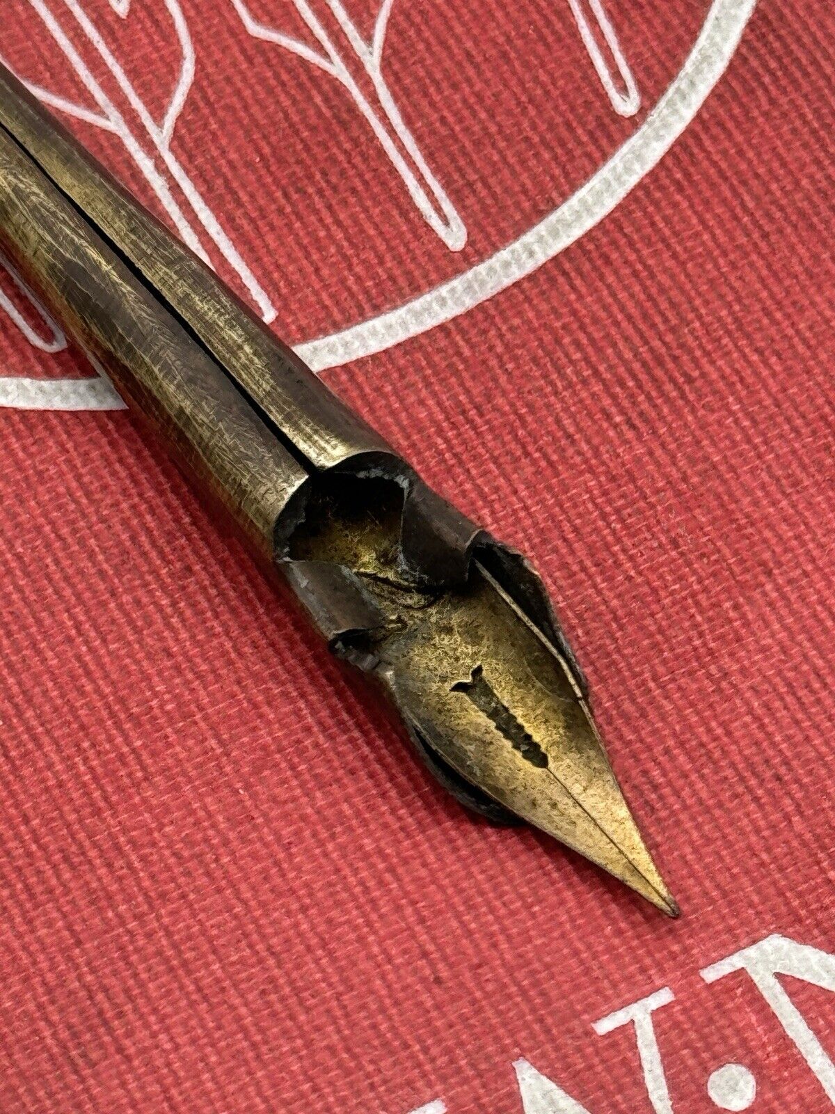 Vintage Metal Dip Ink Pen Heart Design Artisan Made Ornamental Only‼️