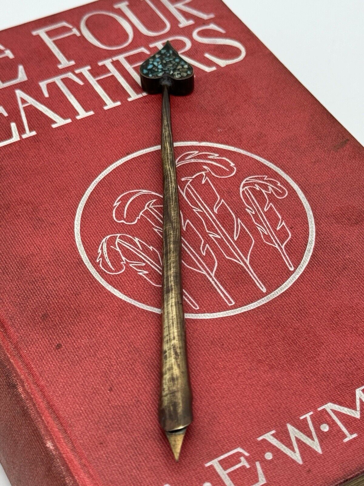 Vintage Metal Dip Ink Pen Heart Design Artisan Made Ornamental Only‼️