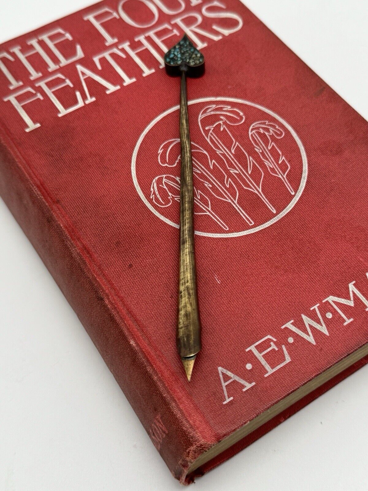 Vintage Metal Dip Ink Pen Heart Design Artisan Made Ornamental Only‼️