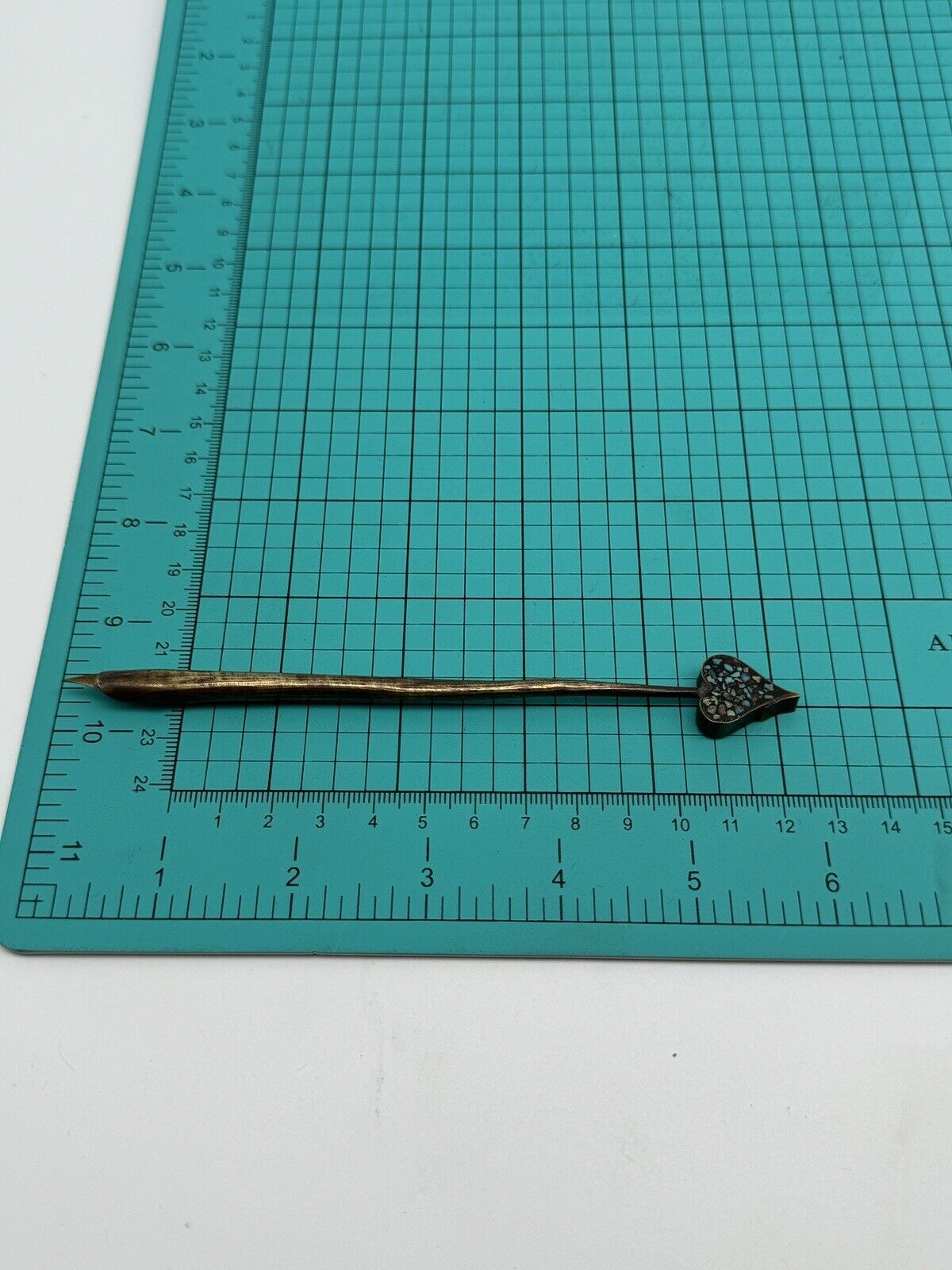 Vintage Metal Dip Ink Pen Heart Design Artisan Made Ornamental Only‼️