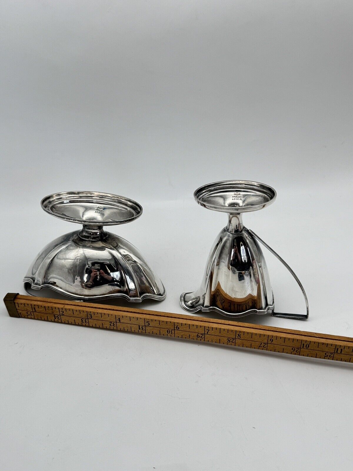 Gorham PLYMOUTH Sterling Silver Creamer & Sugar Monogrammed Small Dents‼️