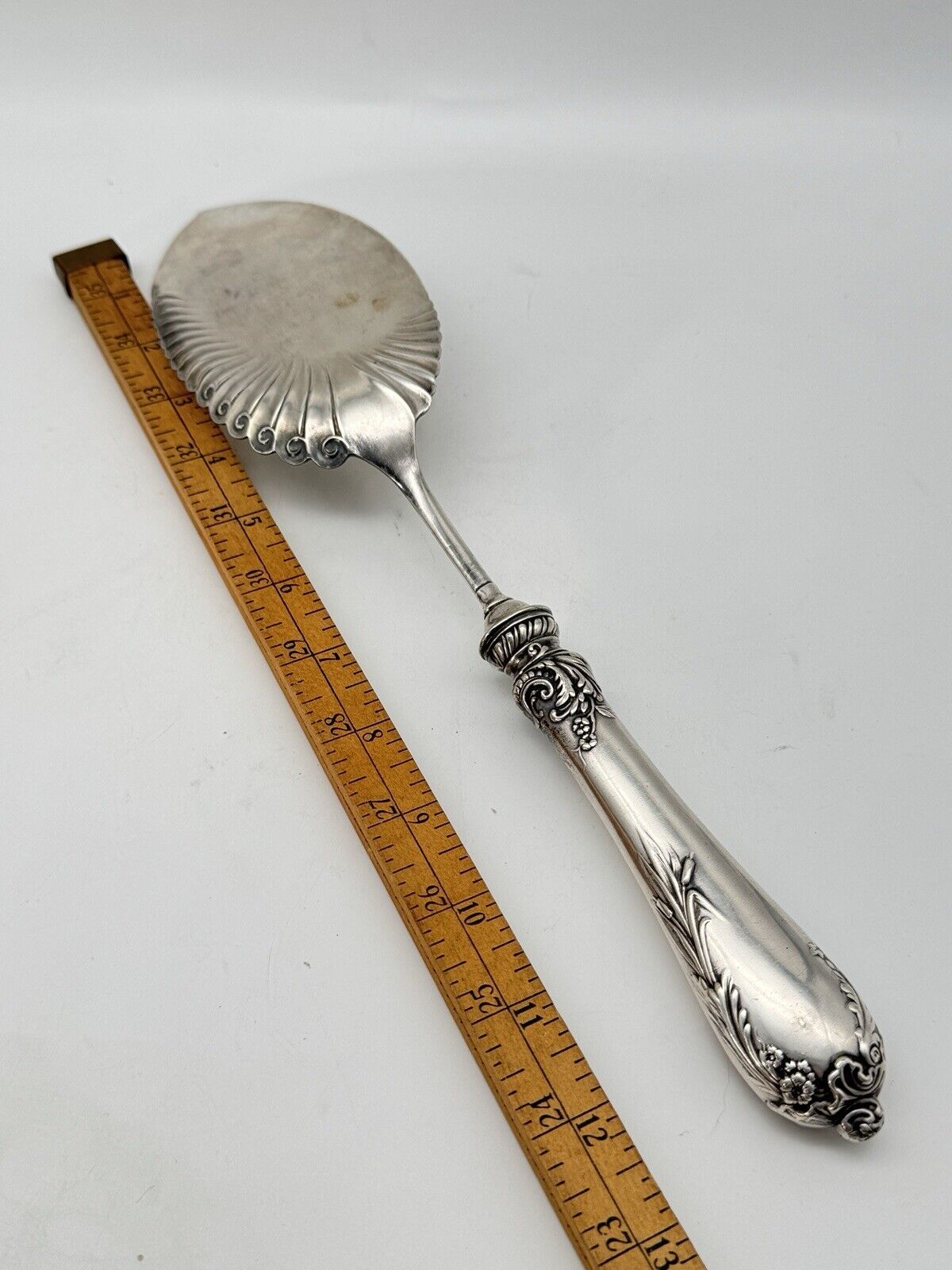 Antique Serving Piece Silverplate FISH, Pies, Entrees Unmarked Ca 13.5” L