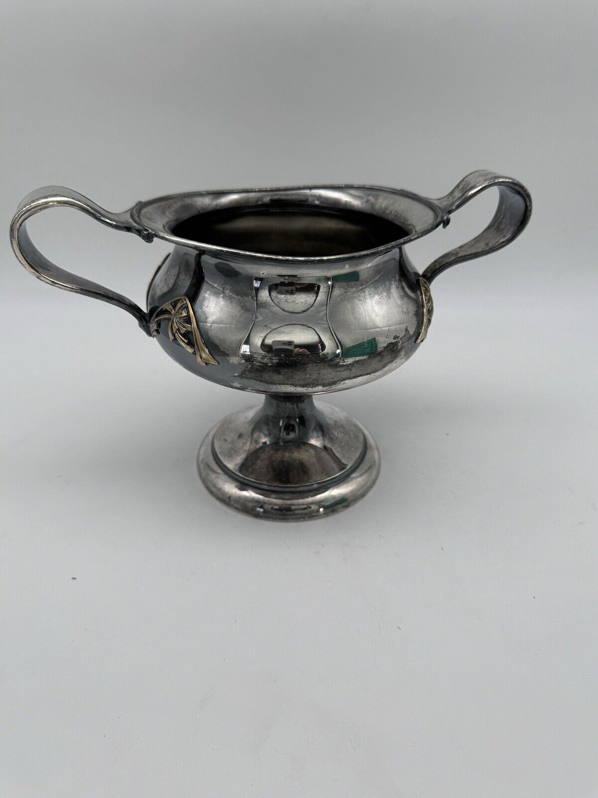 Antique ART NOUVEAU Silverplate Trophy 1917 Holstein Friesian World AWARD RARE‼️