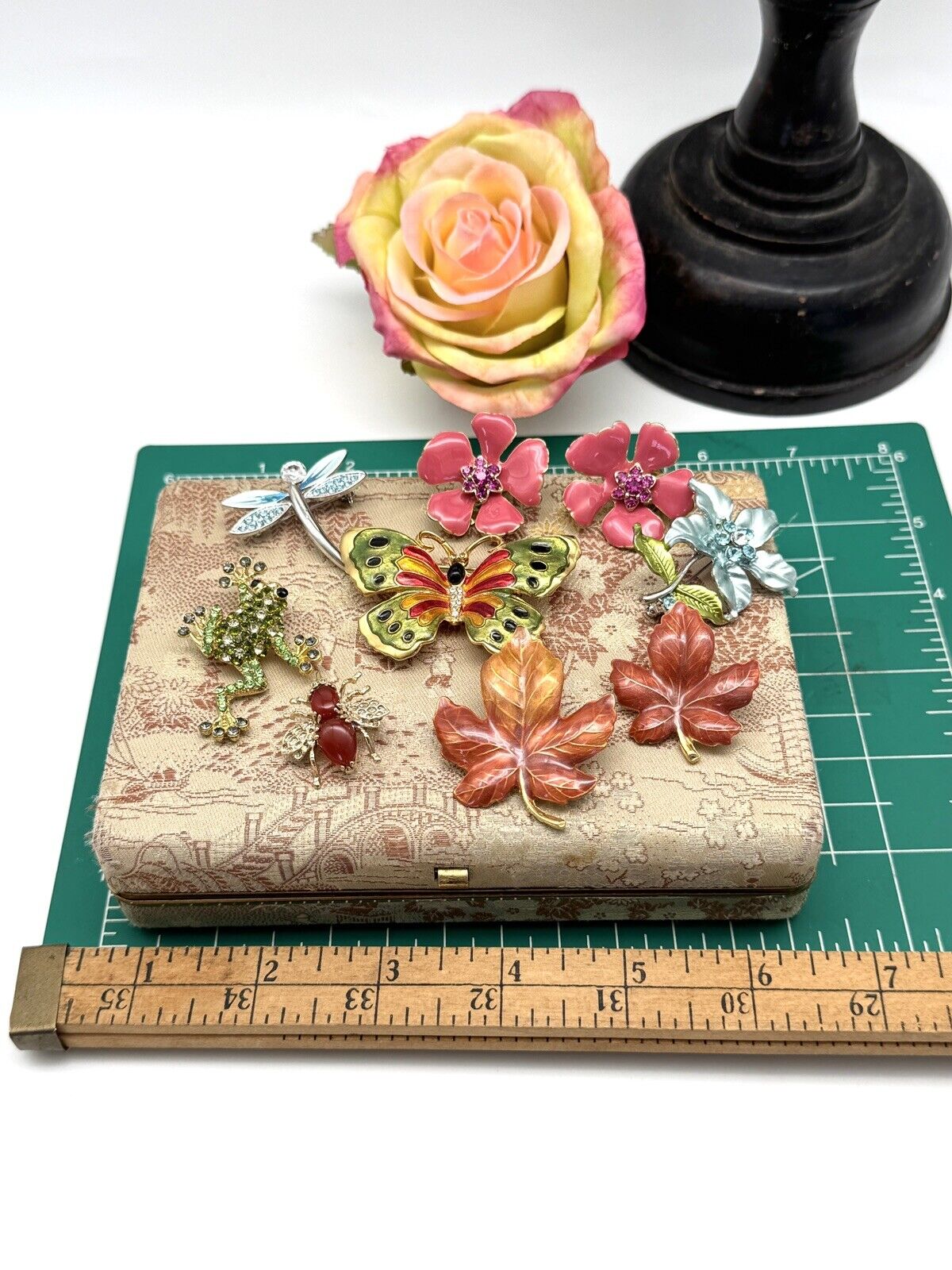 Vintage Jewelry Lot With Case THE GARDEN COLLECTION 9 Pieces‼️