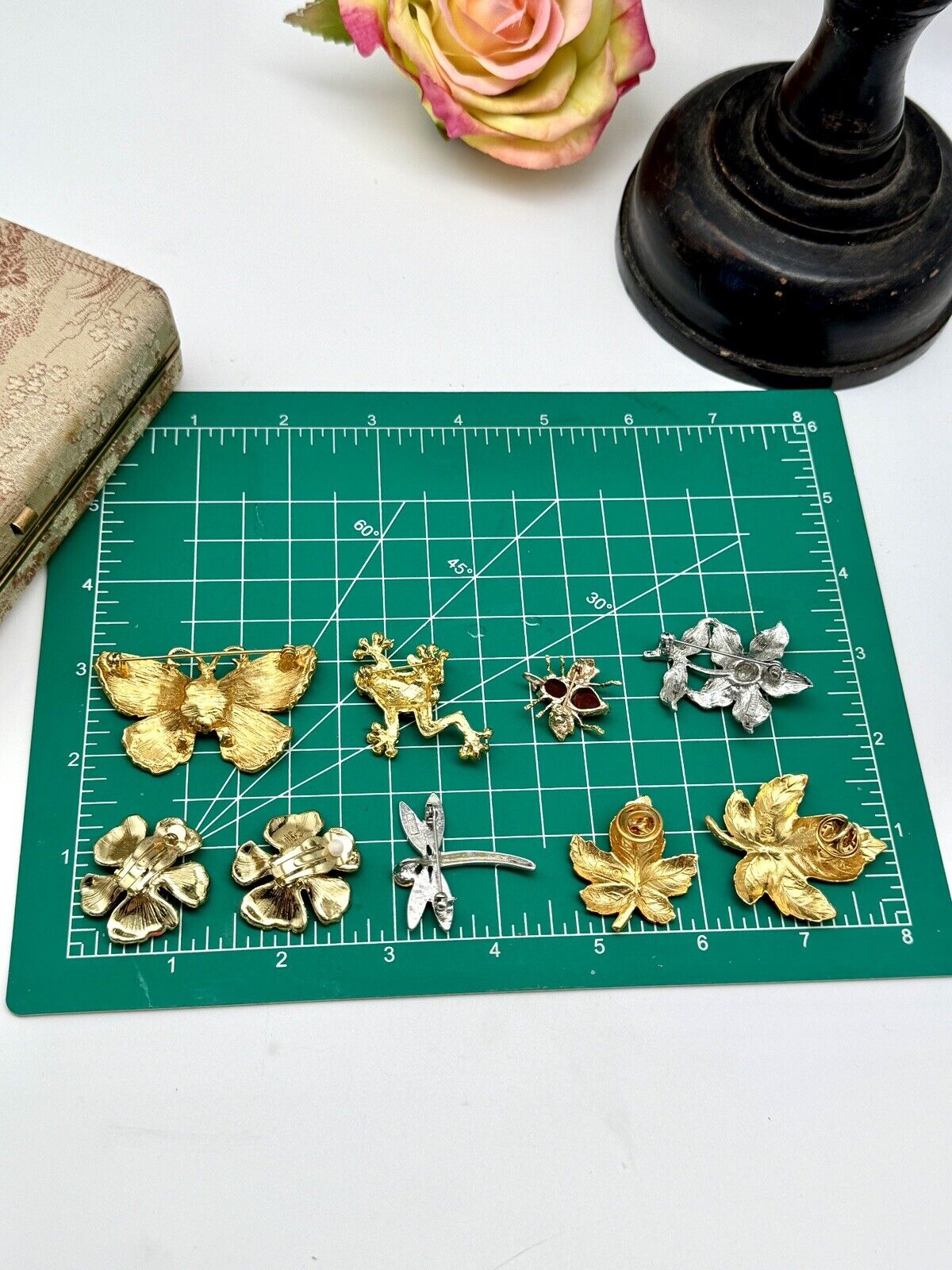 Vintage Jewelry Lot With Case THE GARDEN COLLECTION 9 Pieces‼️