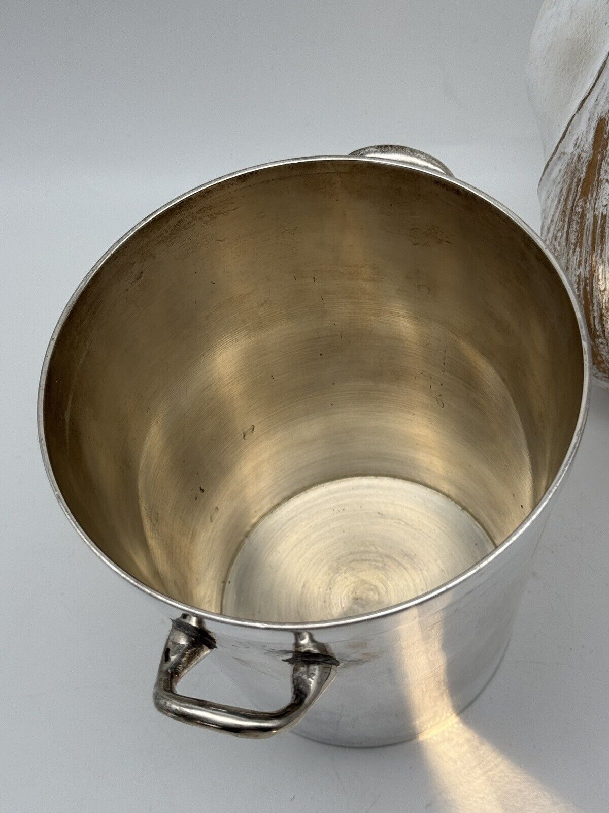 Vintage Silverplate Ice Bucket Pottery Barn Circa 5.5” X 5”