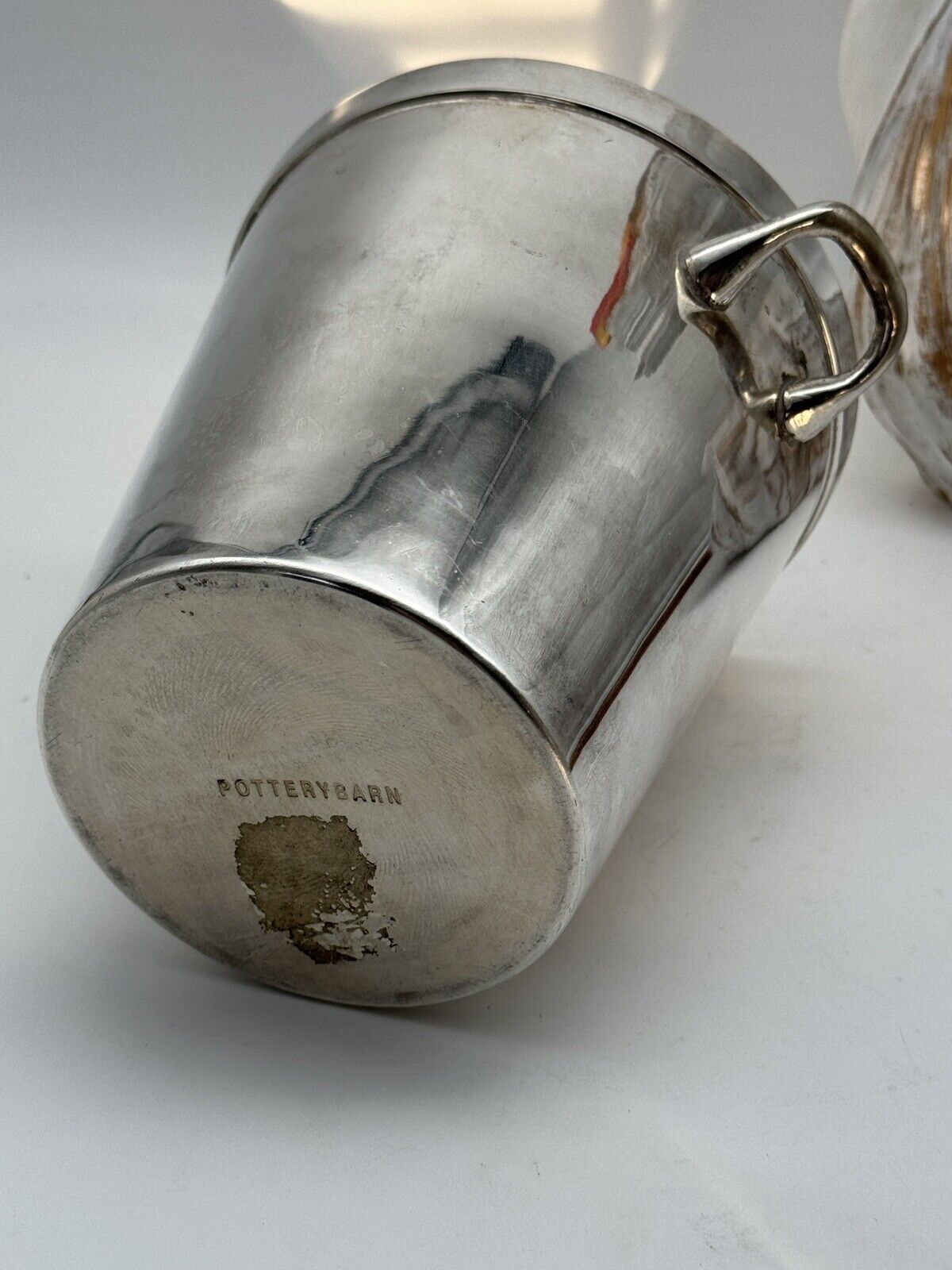 Vintage Silverplate Ice Bucket Pottery Barn Circa 5.5” X 5”