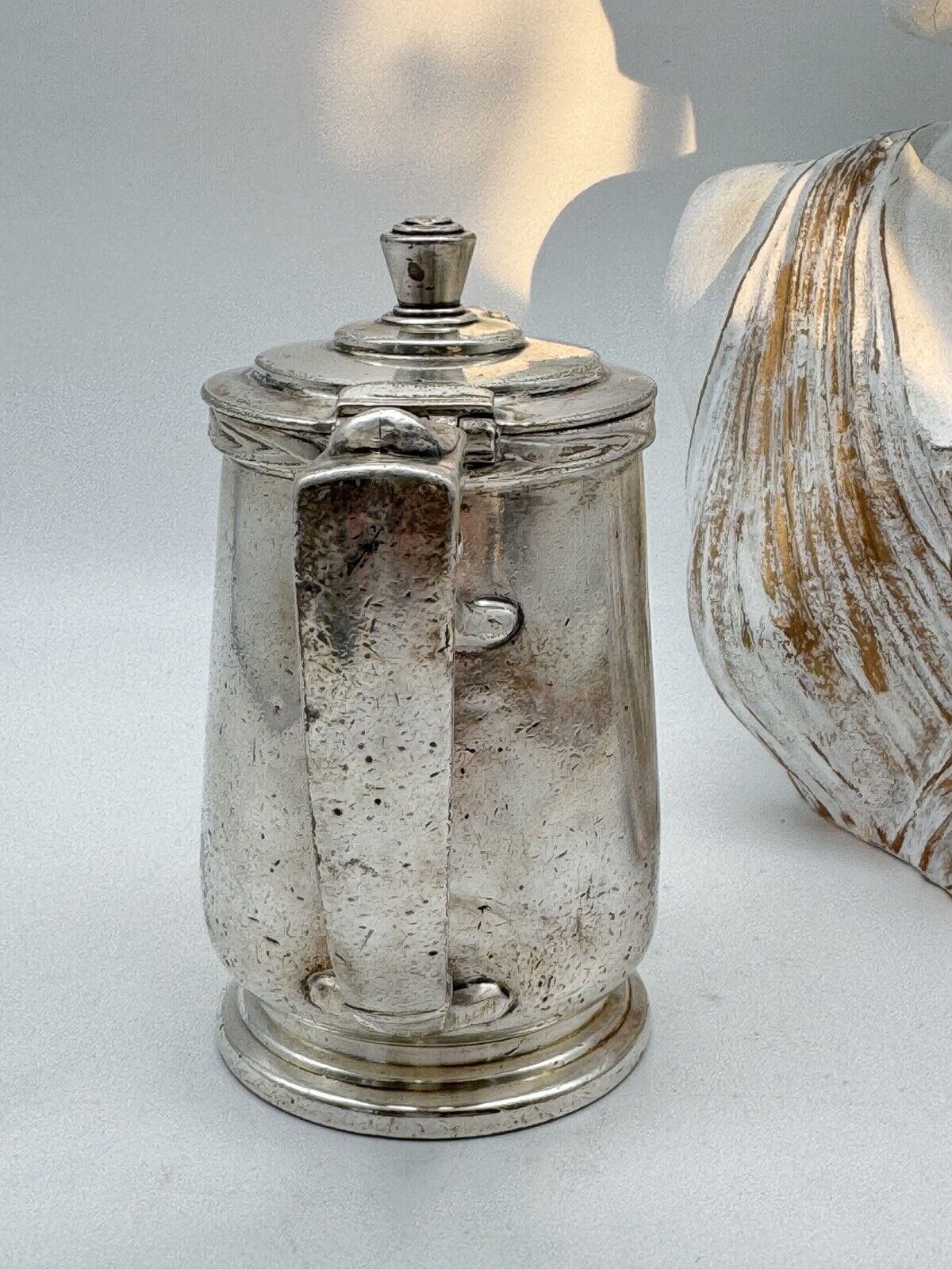 Vintage Silver Soldered Hotel Tea Pot THE SHOREHAM 8oz