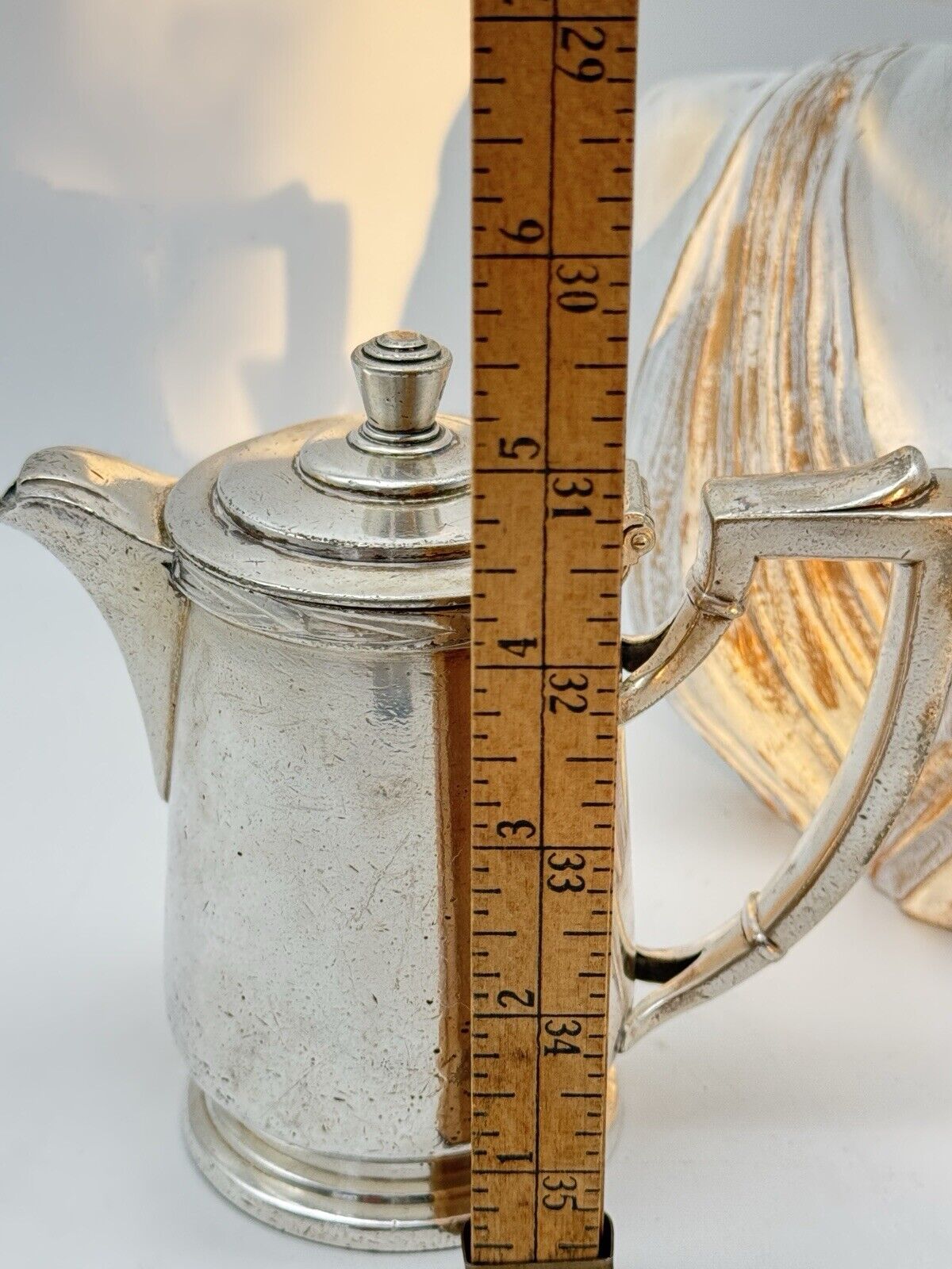 Vintage Silver Soldered Hotel Tea Pot THE SHOREHAM 8oz