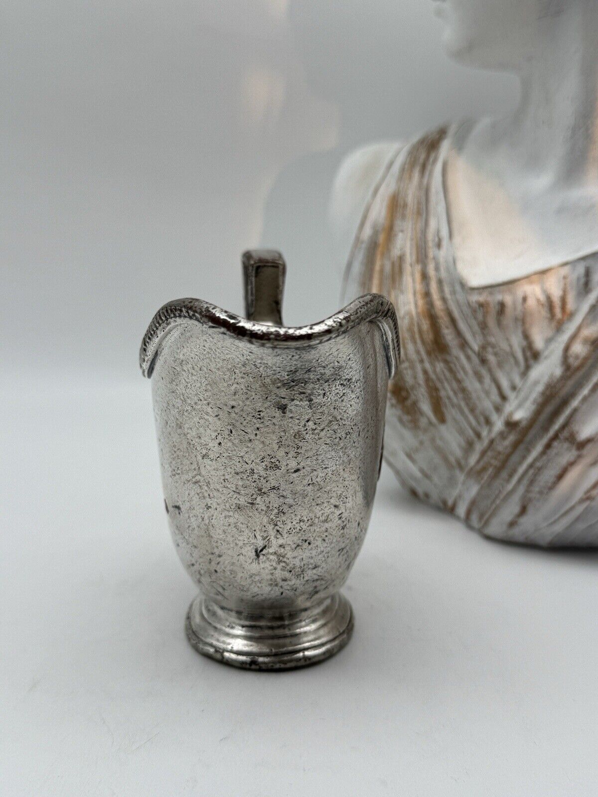 Antique Silver Soldered Hotel Ware Creamer HOTEL WASHINGTONTON Reed & Barton