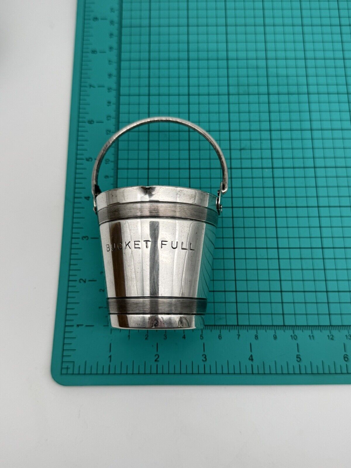Vintage NAPIER “Bucket Full” Barware Jigger 1 To 4oz Silverplate