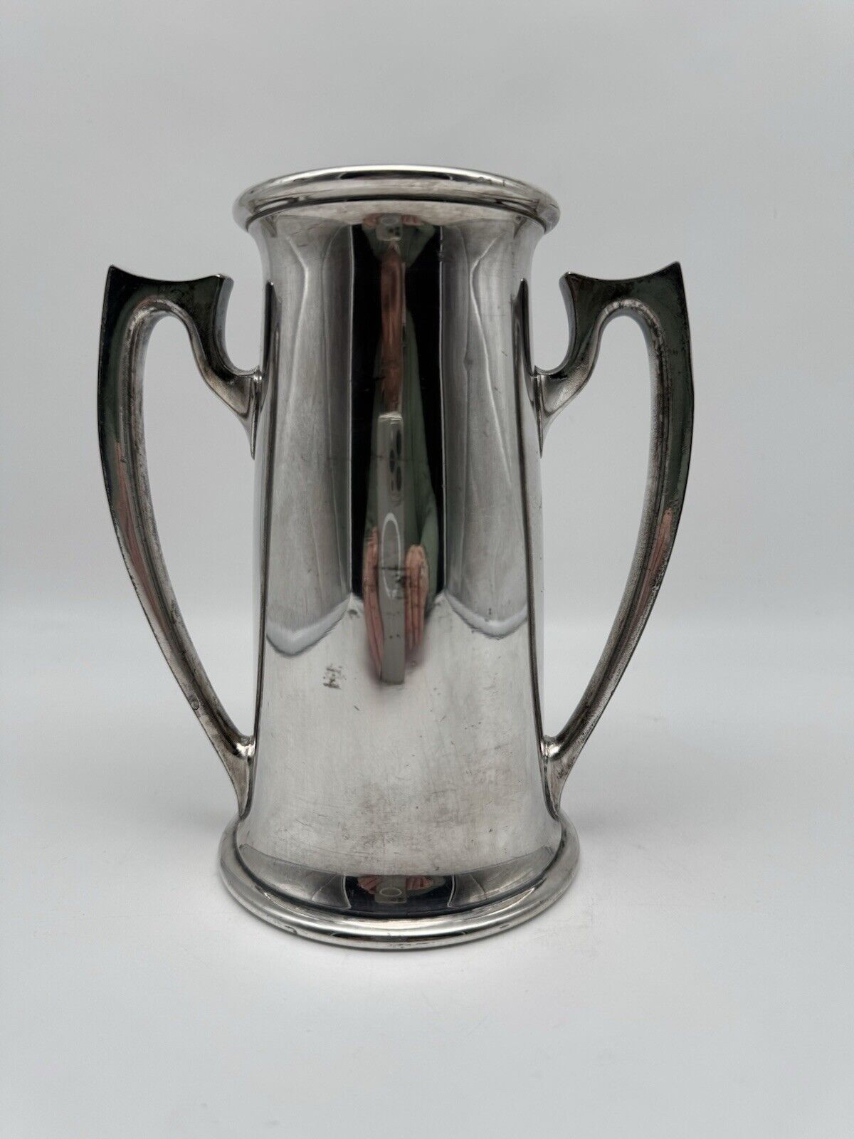 1919 ART NOUVEAUX Loving Cup Sherwood Field Club Tennis Tournament Trophy Silver Plate