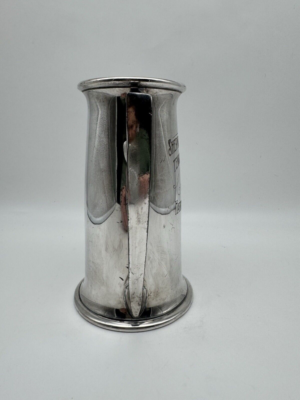 1919 ART NOUVEAUX Loving Cup Sherwood Field Club Tennis Tournament Trophy Silver Plate