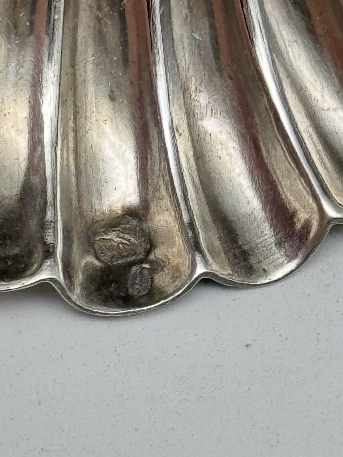 Vintage Shell Dish Portuguese Solid Silver Hallmarked 833