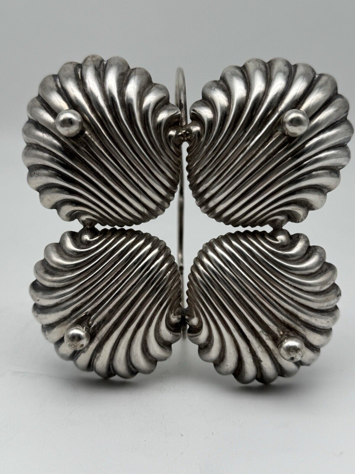 Vintage Shell Dish Portuguese Solid Silver Hallmarked 833