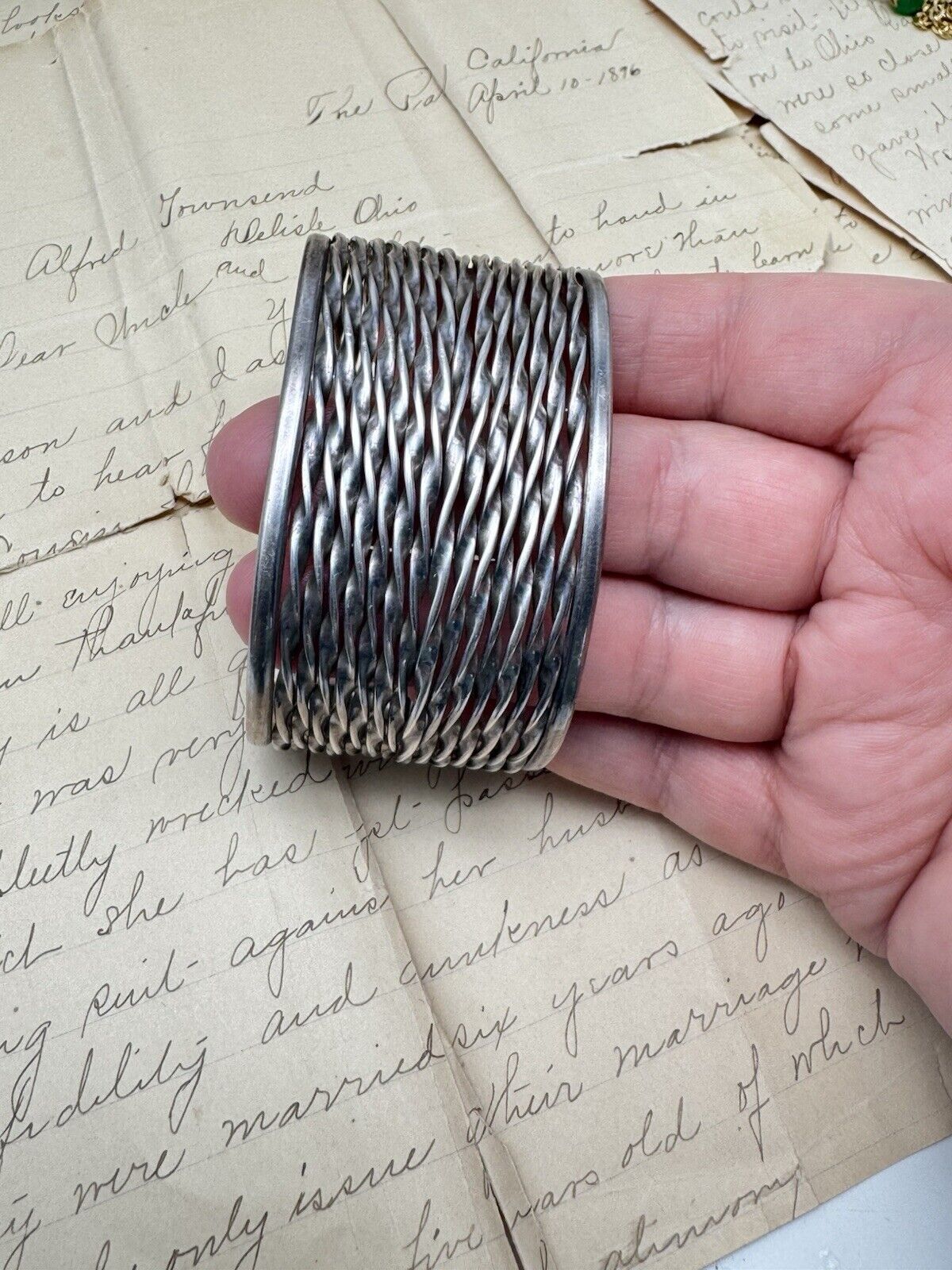 Vintage Cuff Bracelet Sterling 925 SIGNED JRI Mexican