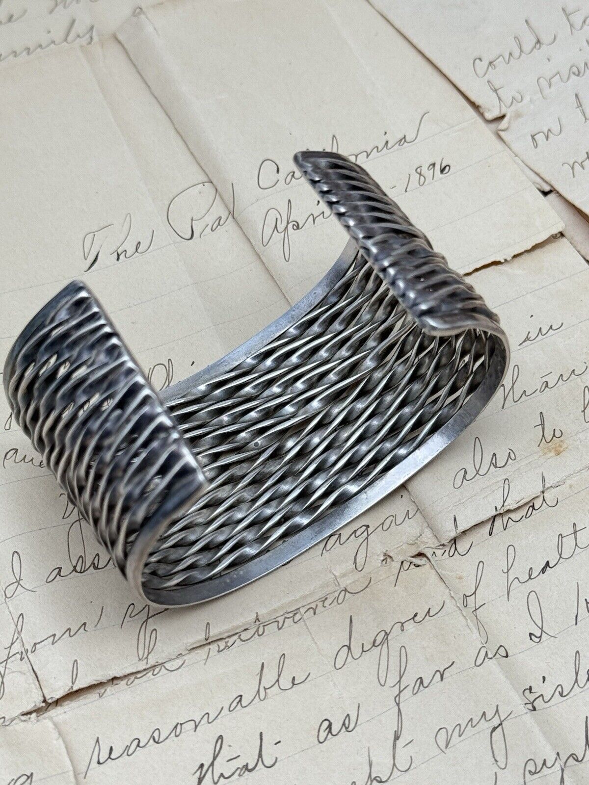 Vintage Cuff Bracelet Sterling 925 SIGNED JRI Mexican
