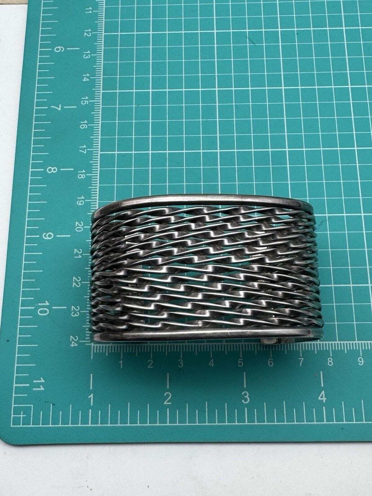 Vintage Cuff Bracelet Sterling 925 SIGNED JRI Mexican