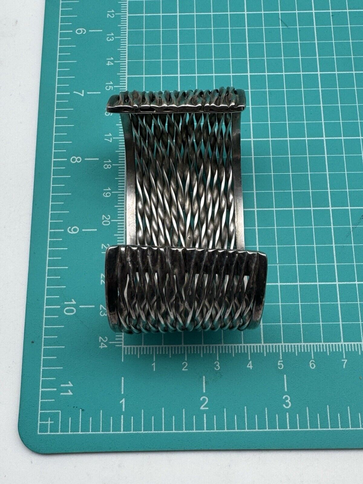 Vintage Cuff Bracelet Sterling 925 SIGNED JRI Mexican