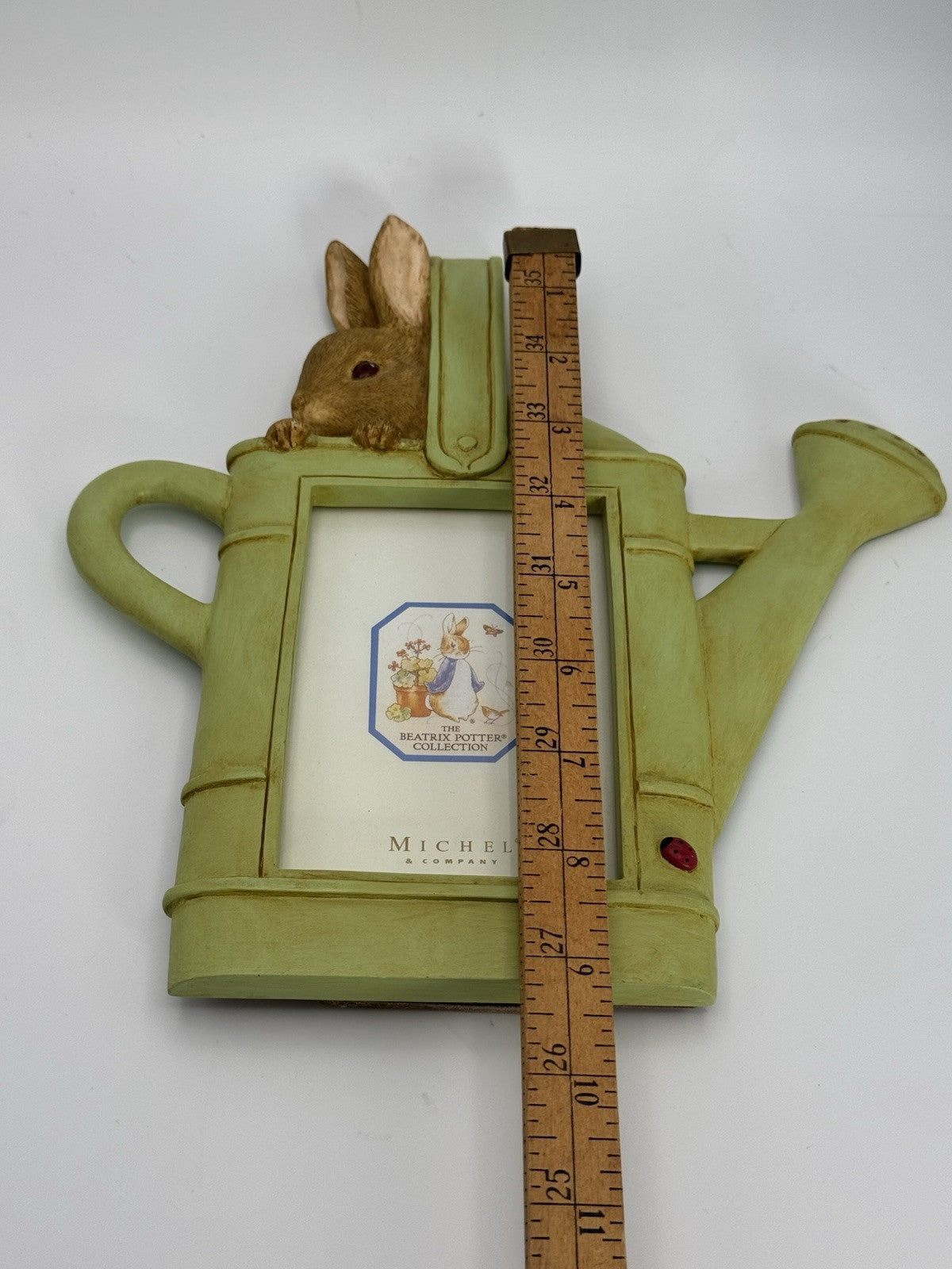 Beatrix Potter Rabbit With Watering Can Vintage 3x5" Picture Frame