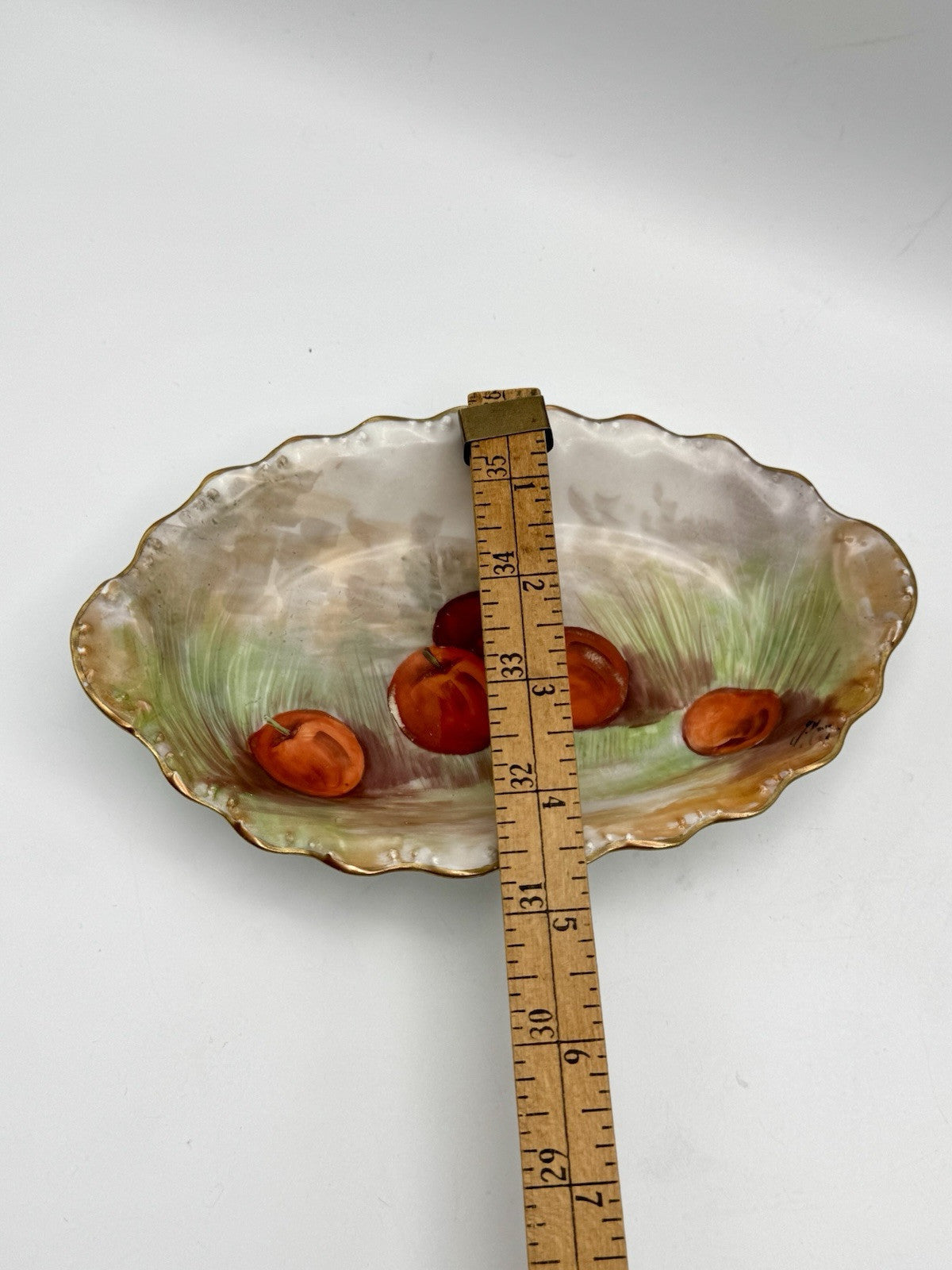 Small LIMOGES Handpainted Oval Bowl 7.5” X 4.5”