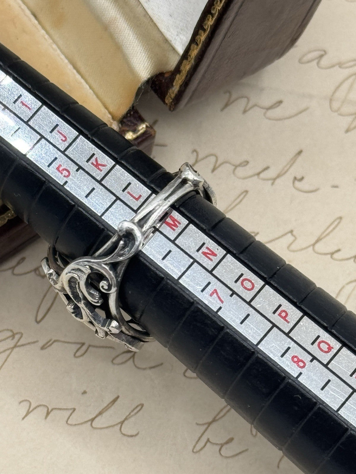 Antique 800 Silver SAINT GEORGE the Dragon Slayer Ring Exquisite Filigree 5.75