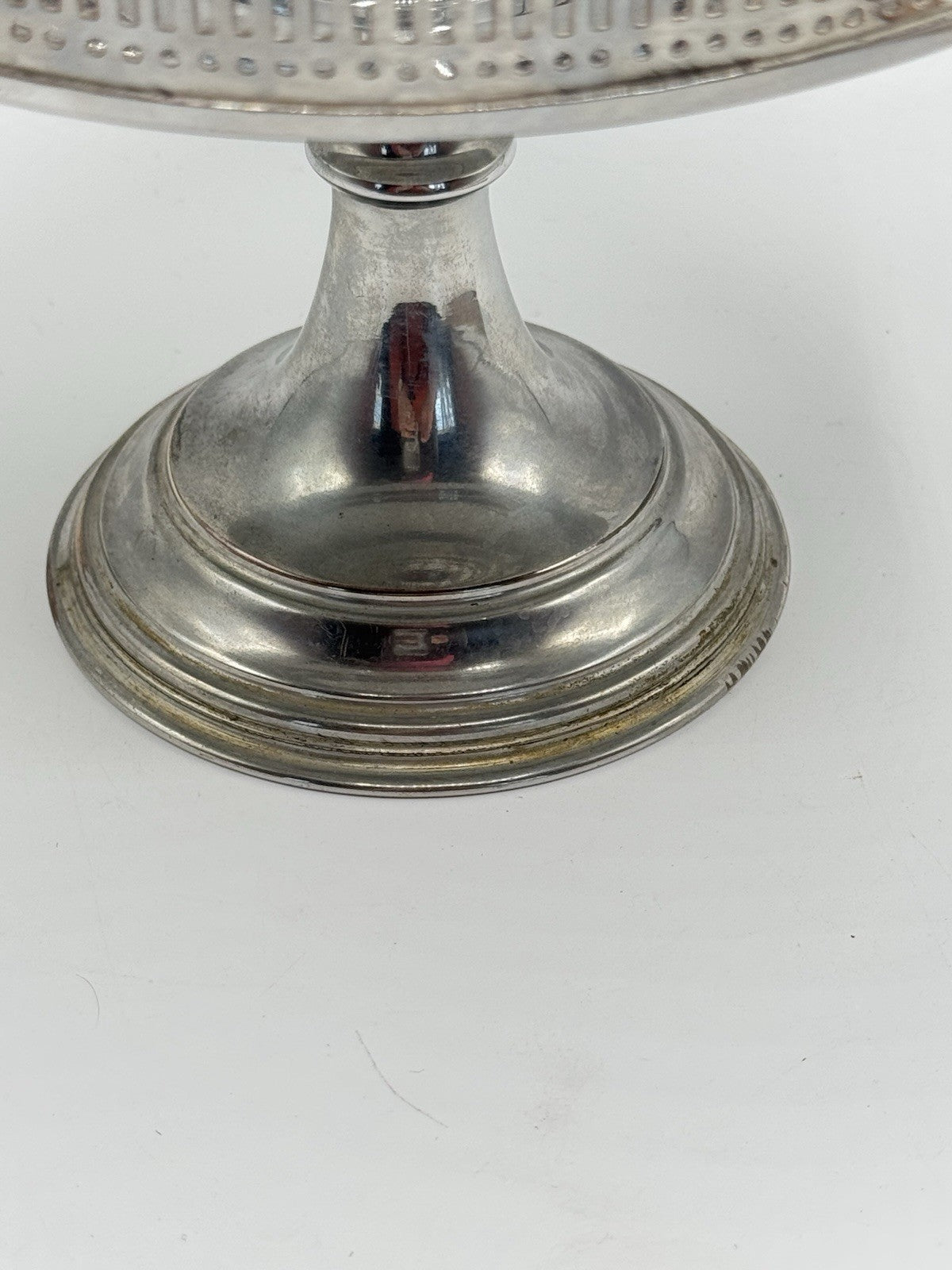 Silverplate EPERGNE 2 Tier Edwardian Style Top Removable Circa 12”h ESTATE FIND