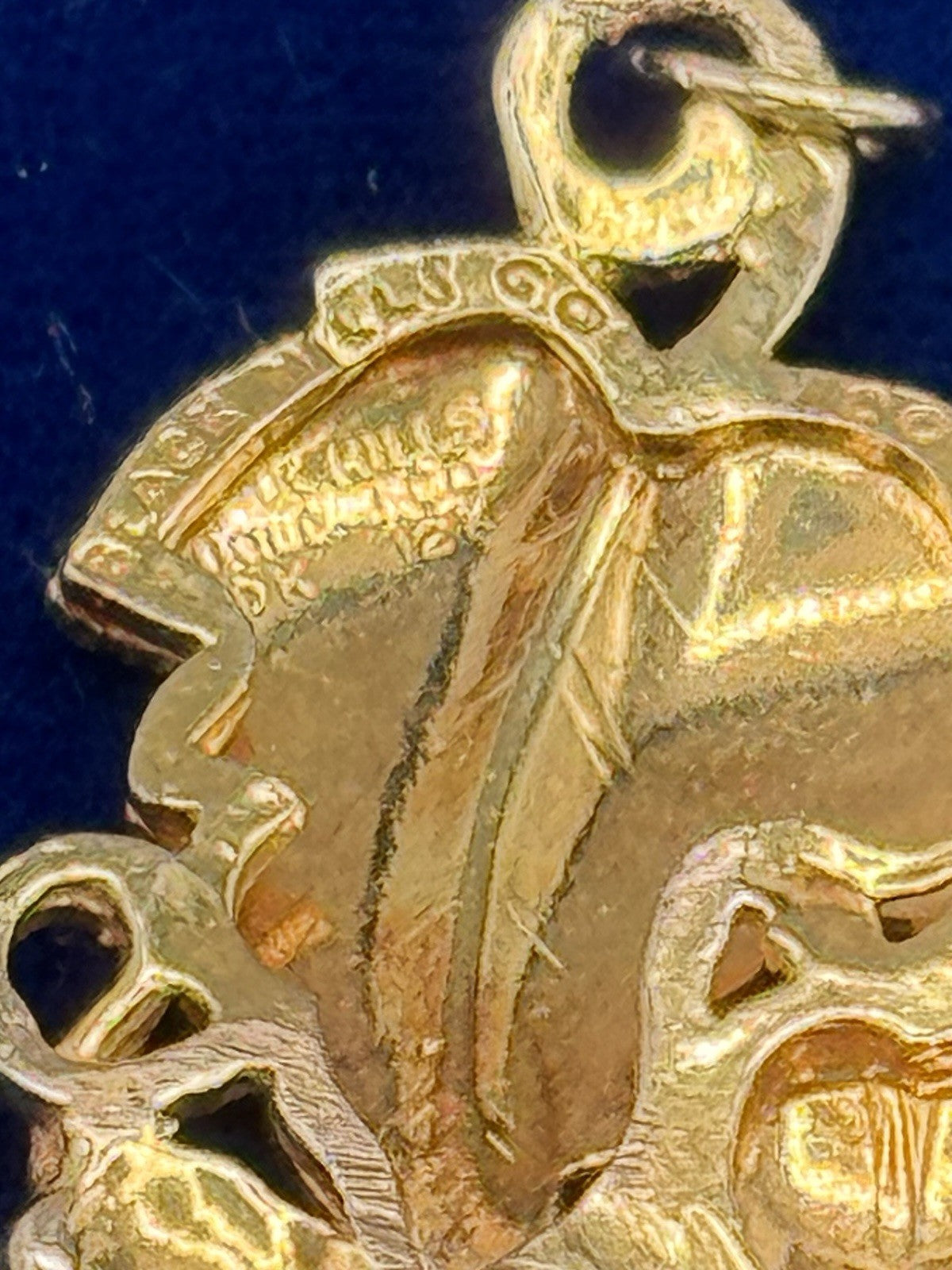 10k & 12k Black Hills Gold Pendant Black Hills Gold Vine Leaves Charm 3.4g