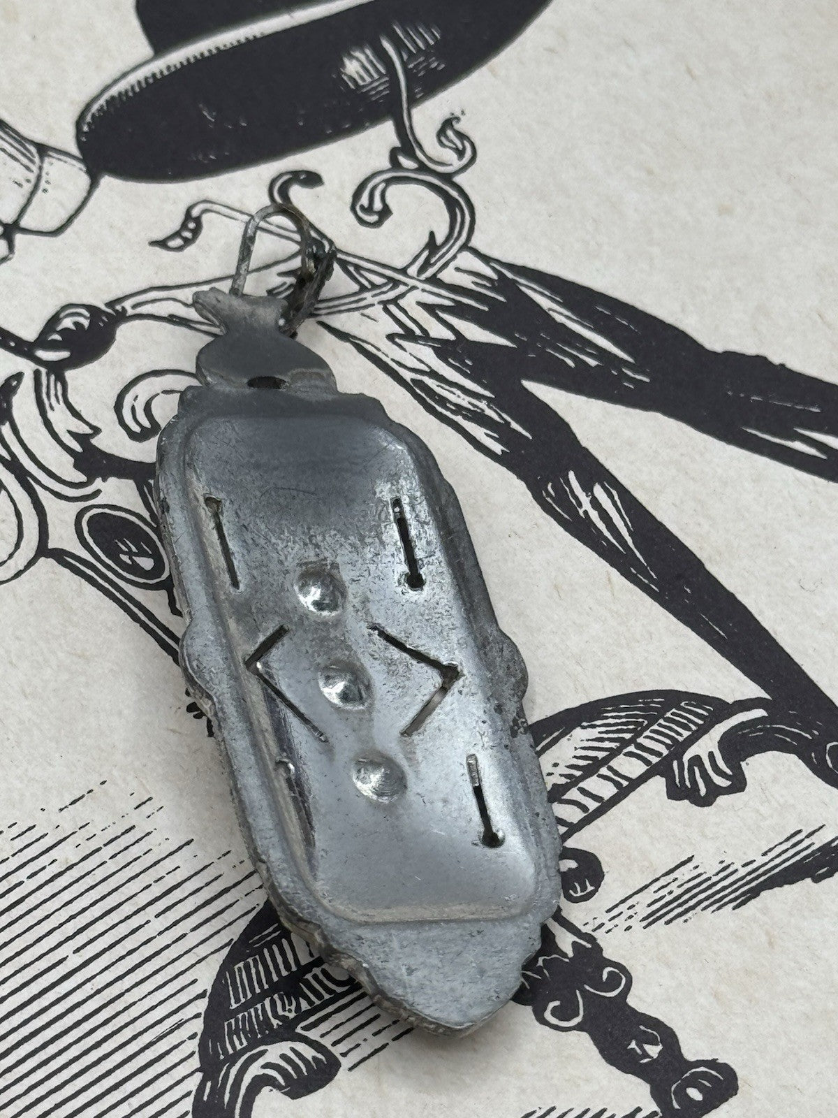 Art Deco Rhinestone Pendant Antique AS IS‼️