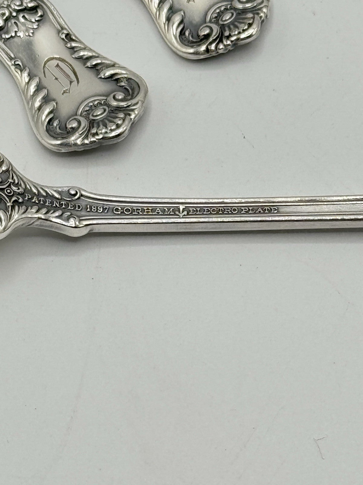 Set of 12 ANTIQUE Cocktail Forks Gorham RICHMOND 1897 Monogram D RARE‼️