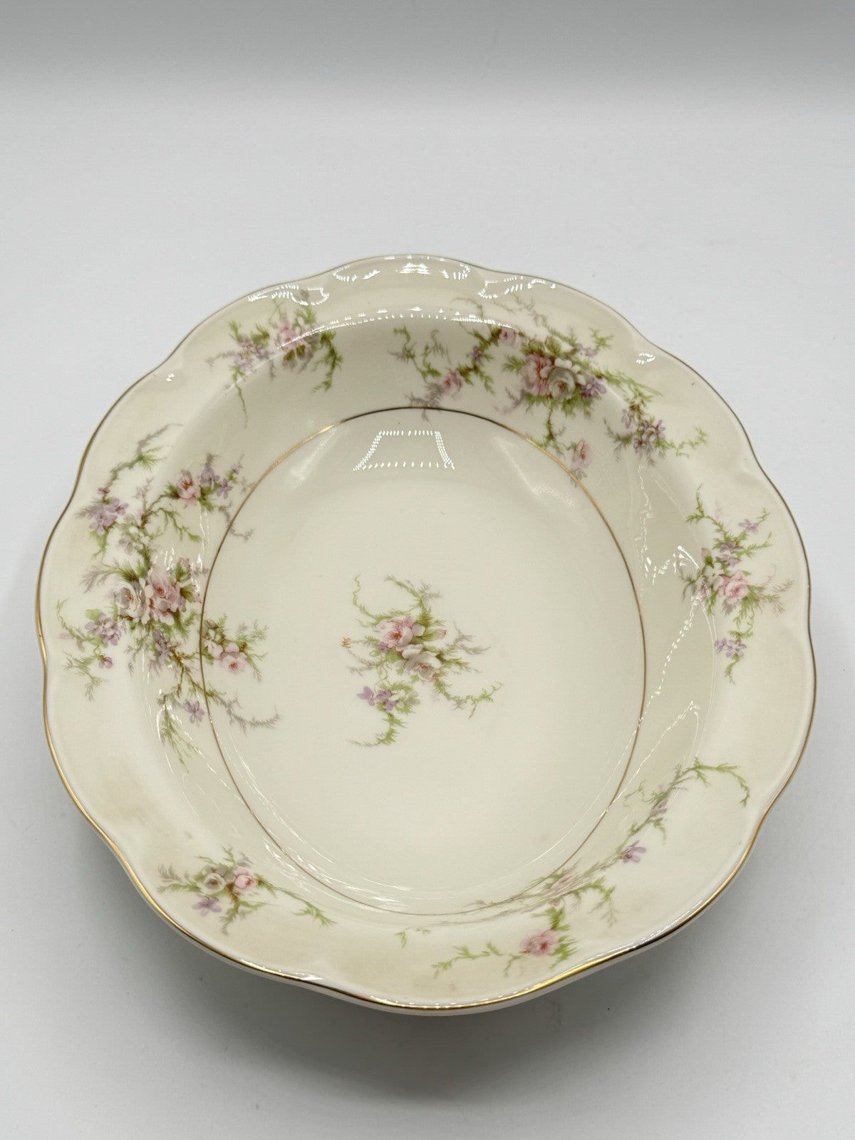 Theodore Haviland New York ROSALINDE 9" Oval Vegetable Serving Bowl FRANCE