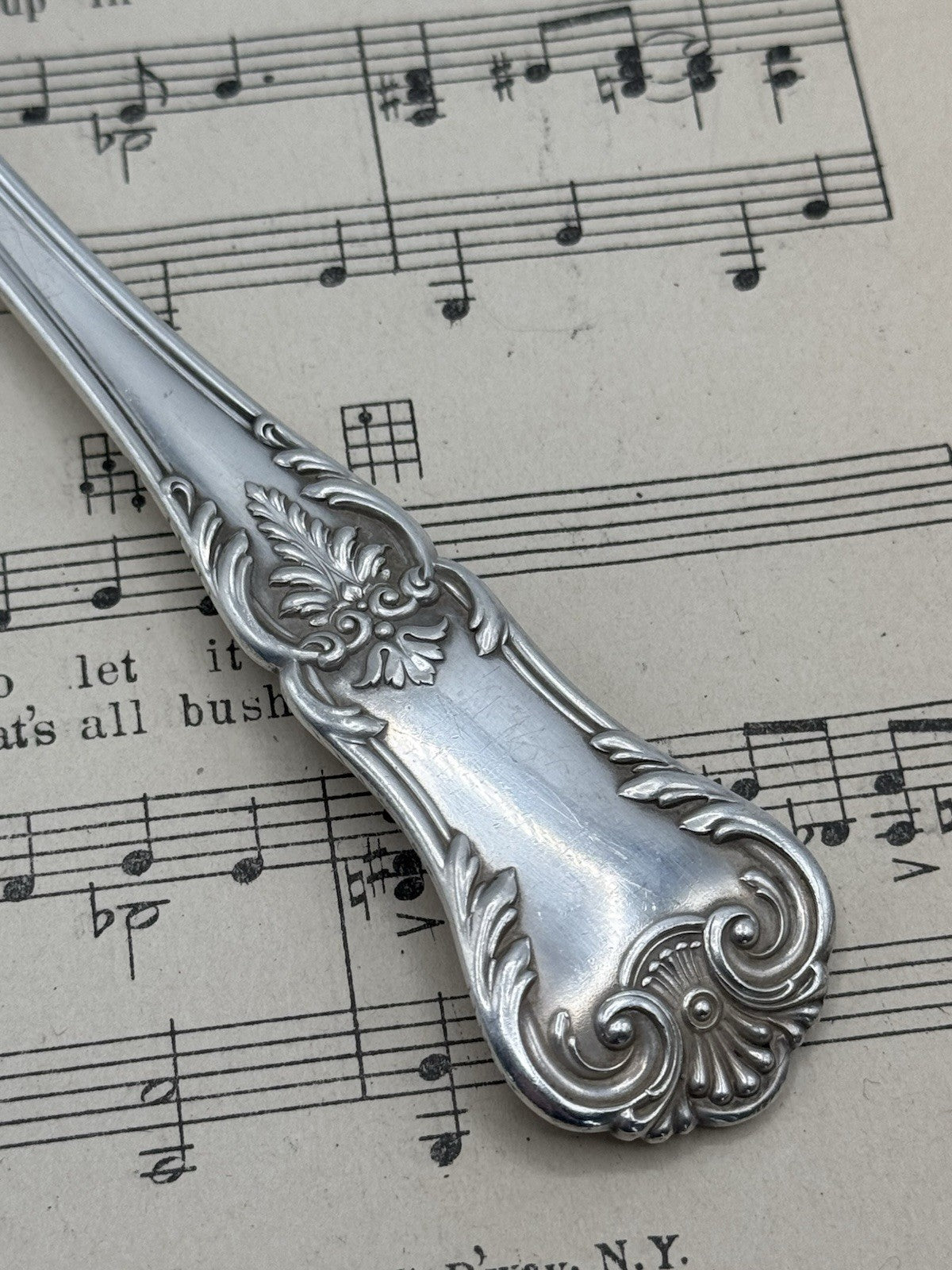 Antique Silverplate GORHAM Richmond 1897 Casserole Spoon Serving Piece Monogram