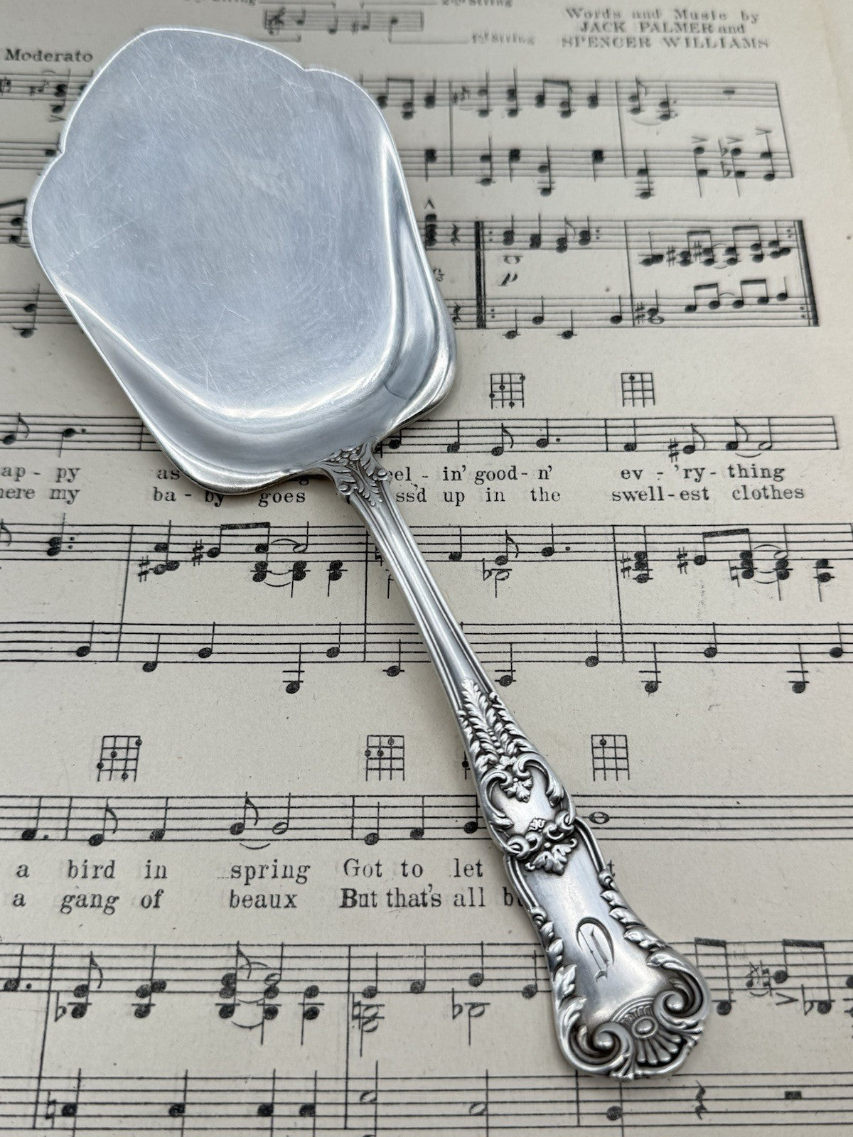 Antique Silverplate GORHAM Richmond 1897 Serving Piece Monogram
