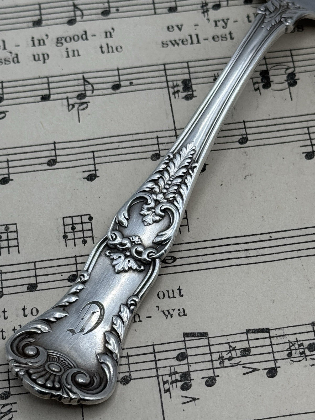 Antique Silverplate GORHAM Richmond 1897 Serving Piece Monogram