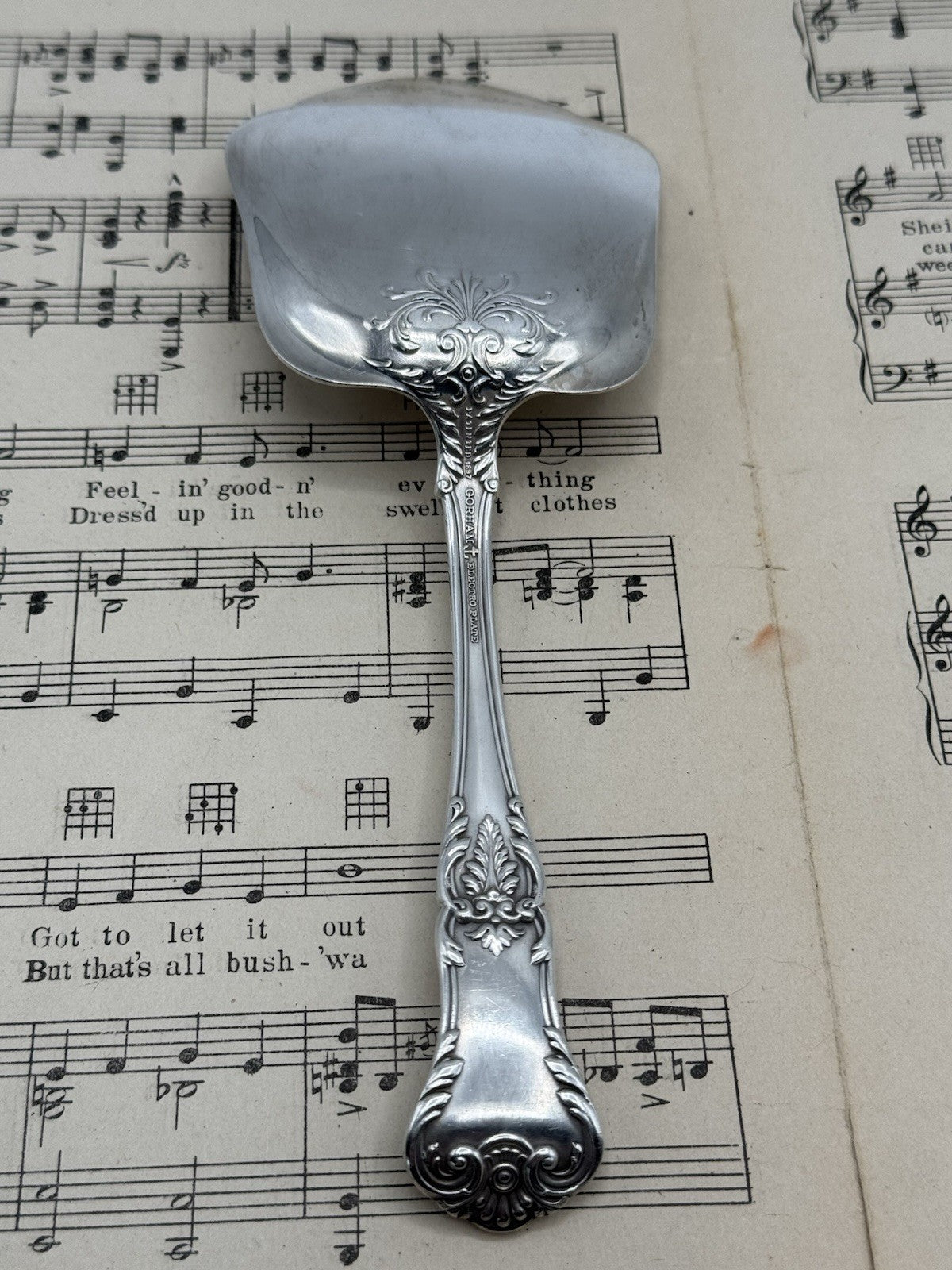 Antique Silverplate GORHAM Richmond 1897 Serving Piece Monogram