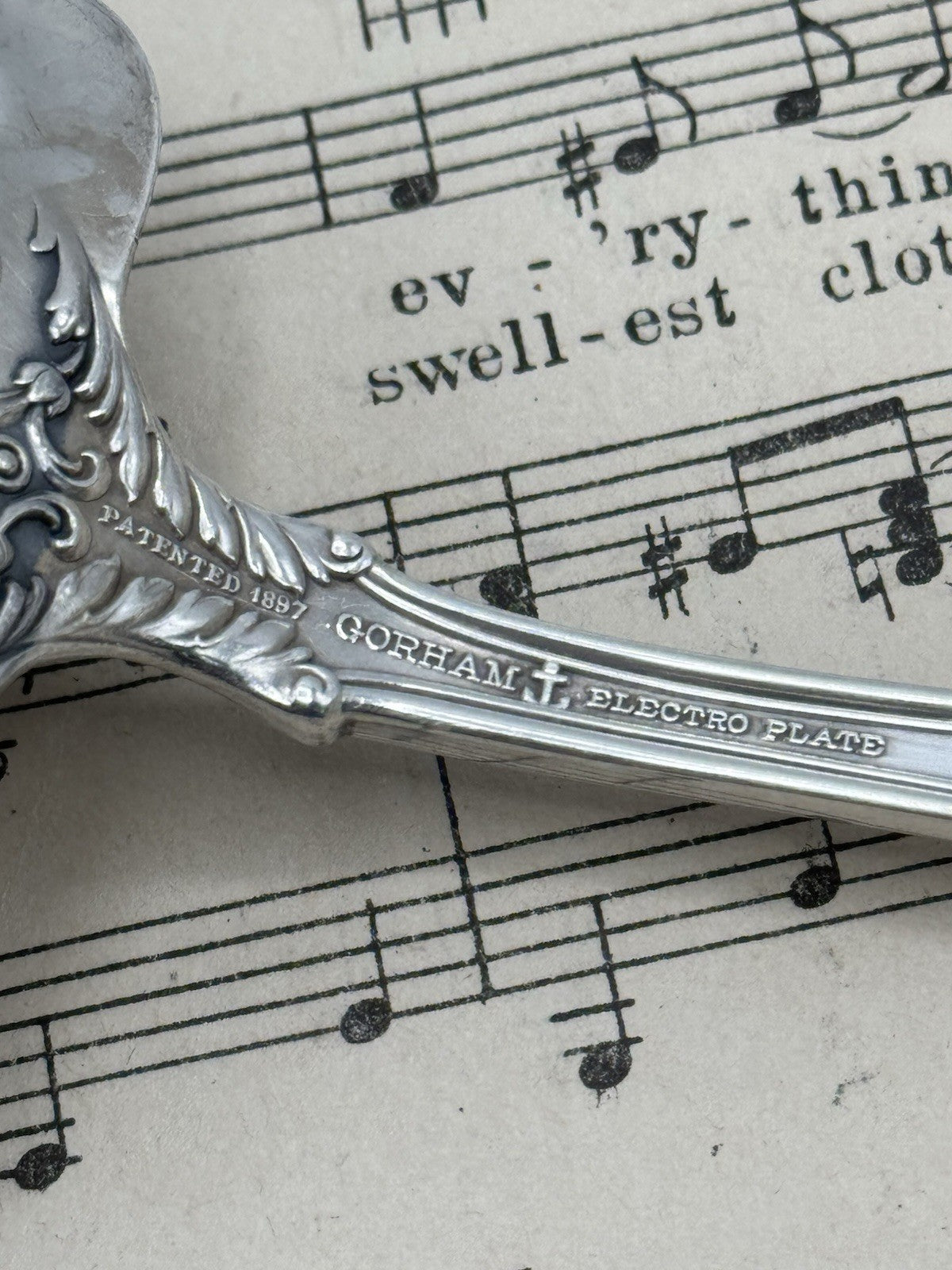 Antique Silverplate GORHAM Richmond 1897 Serving Piece Monogram