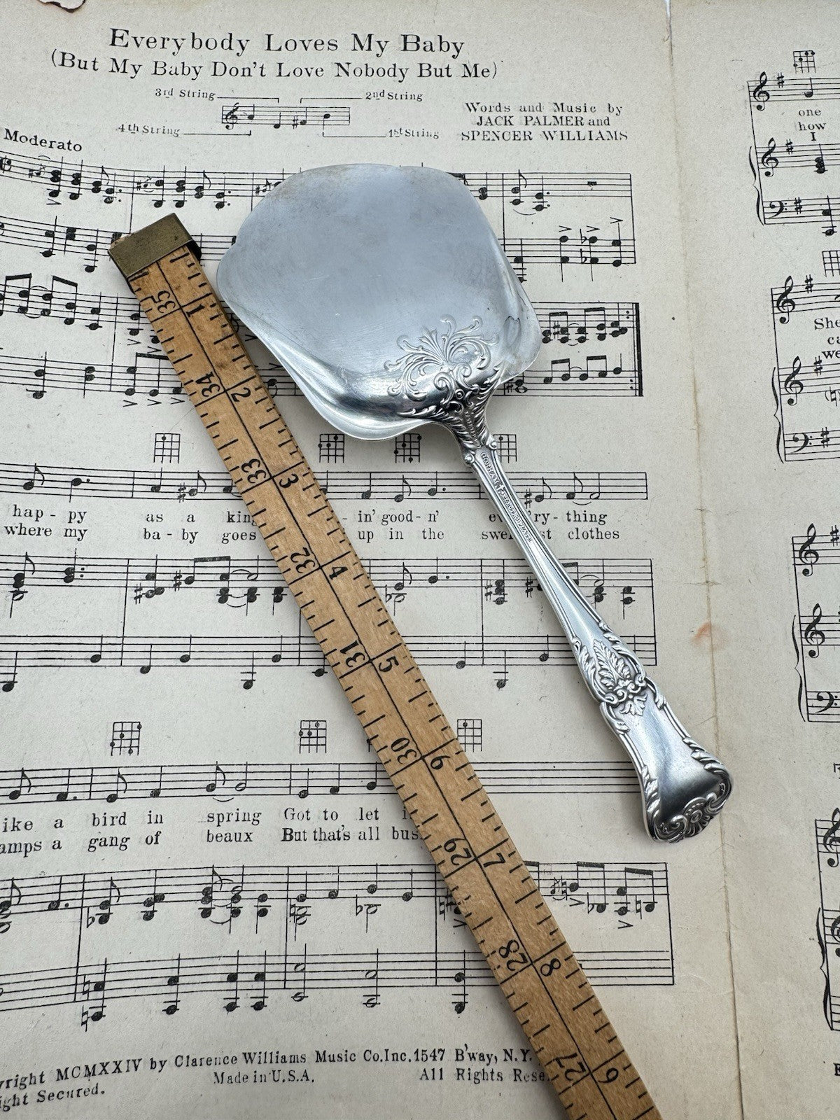 Antique Silverplate GORHAM Richmond 1897 Serving Piece Monogram