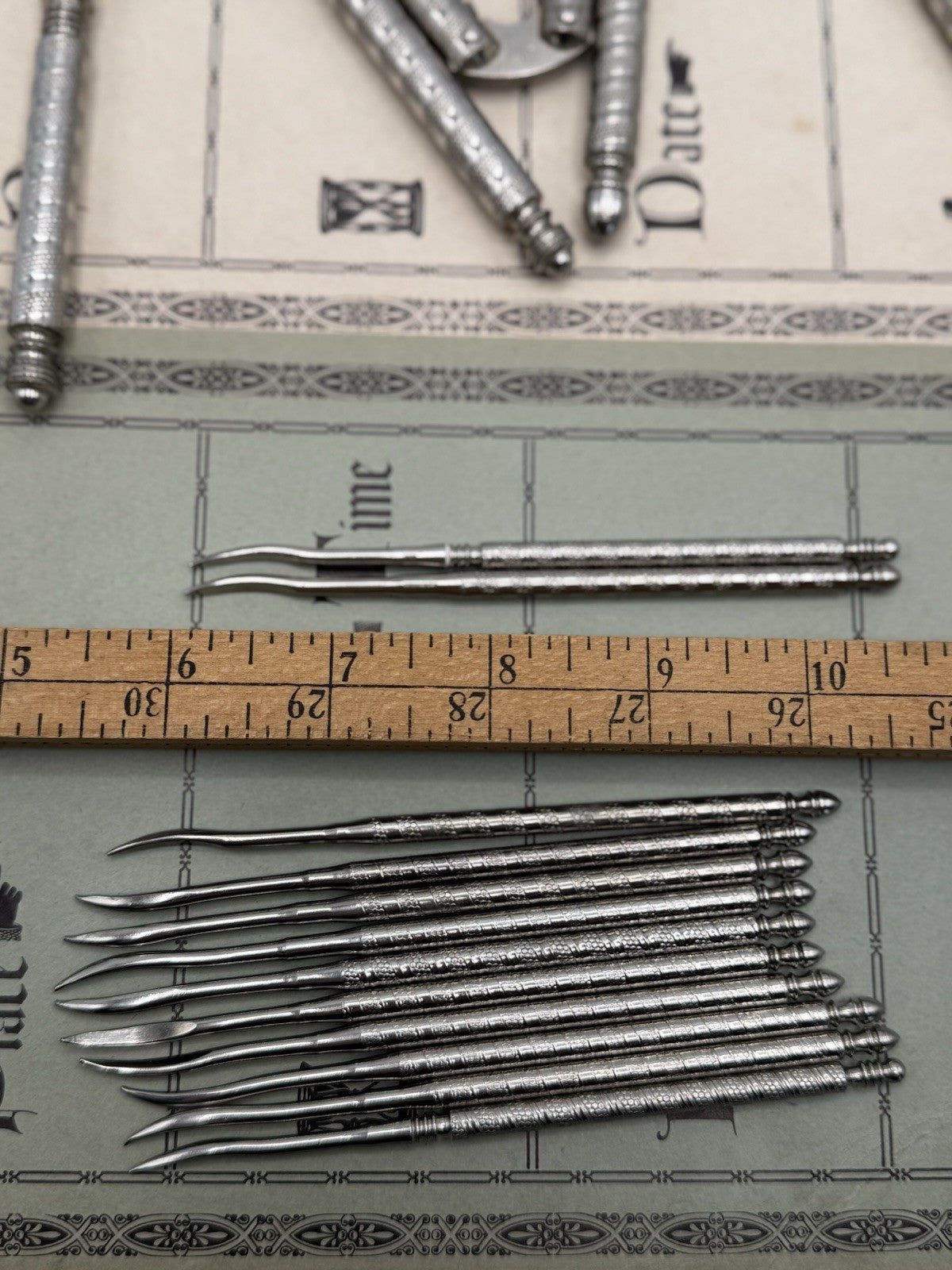 Vintage HMQ 3 Nutcracker & 12 Nutpick Set
