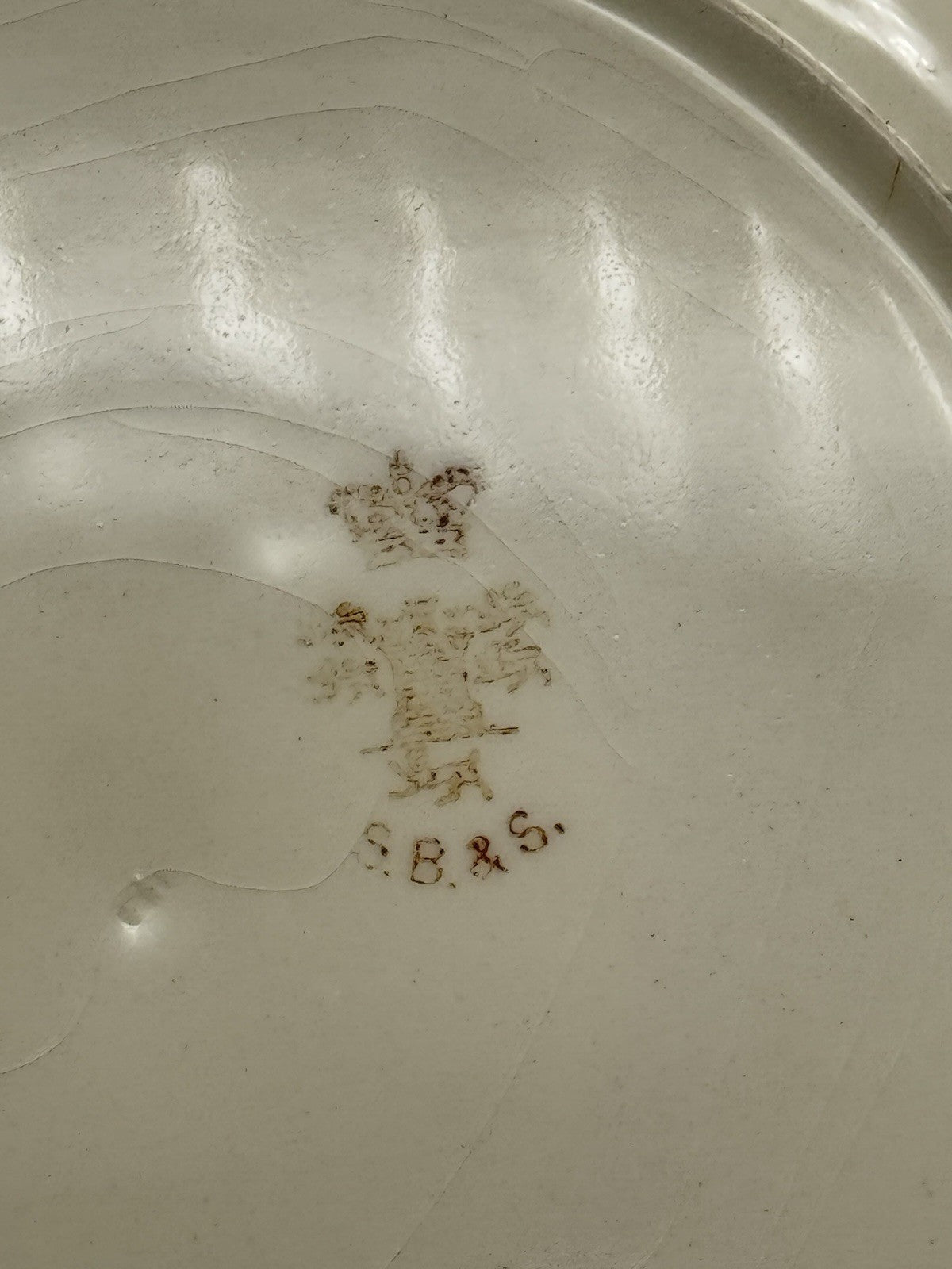 6 ANTIQUE Sampson Bridgwood & Son DINNER PLATES Floral Pink Peach 10.5”