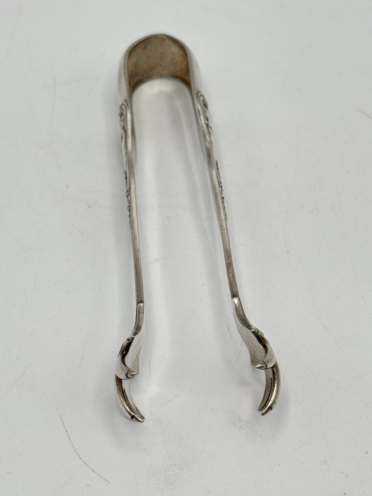 Vintage Silverplate Shell Motif Sugar Tongs GORHAM Monogram D