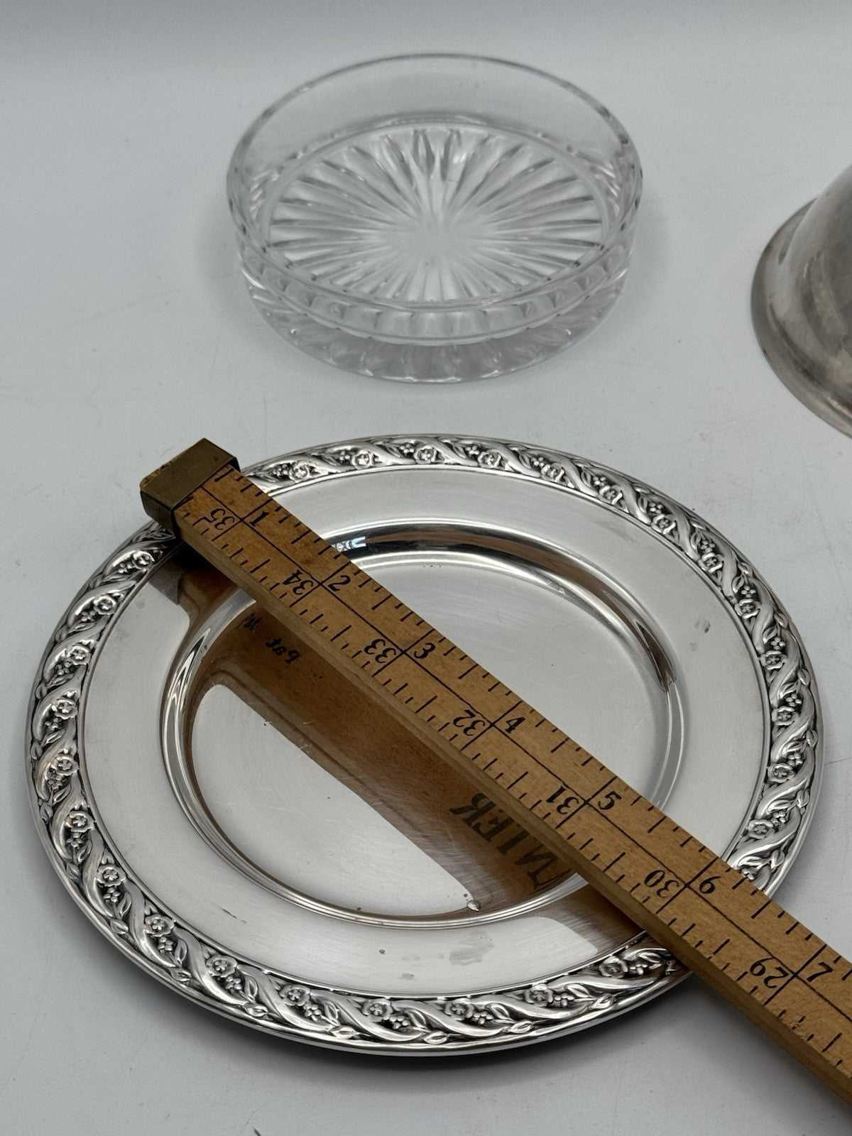 Vintage Silverplate Domed Butter Dish Includes Glass Insert