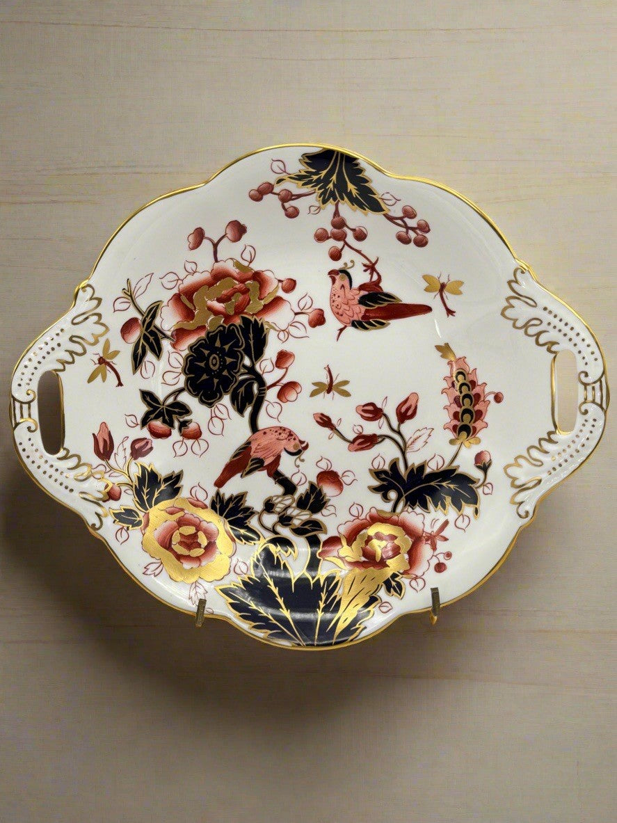 COALPORT "Hong Kong" Pattern Dish Bone China Oval Bonbon Serving Trinket Soap
