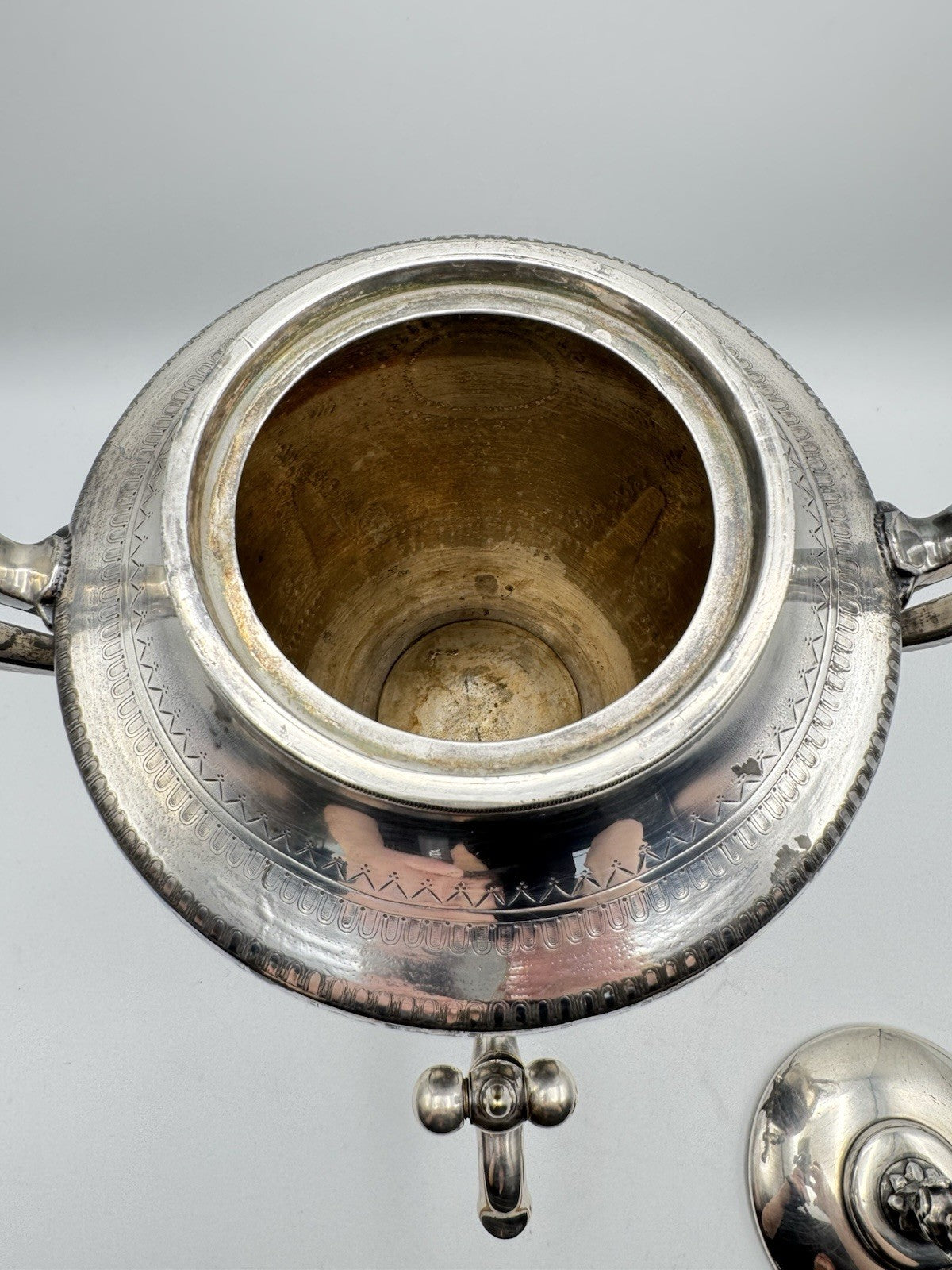 Antique Silverplate Samovar Drink Dispenser Aesthetic Movement Style ESTATE FIND