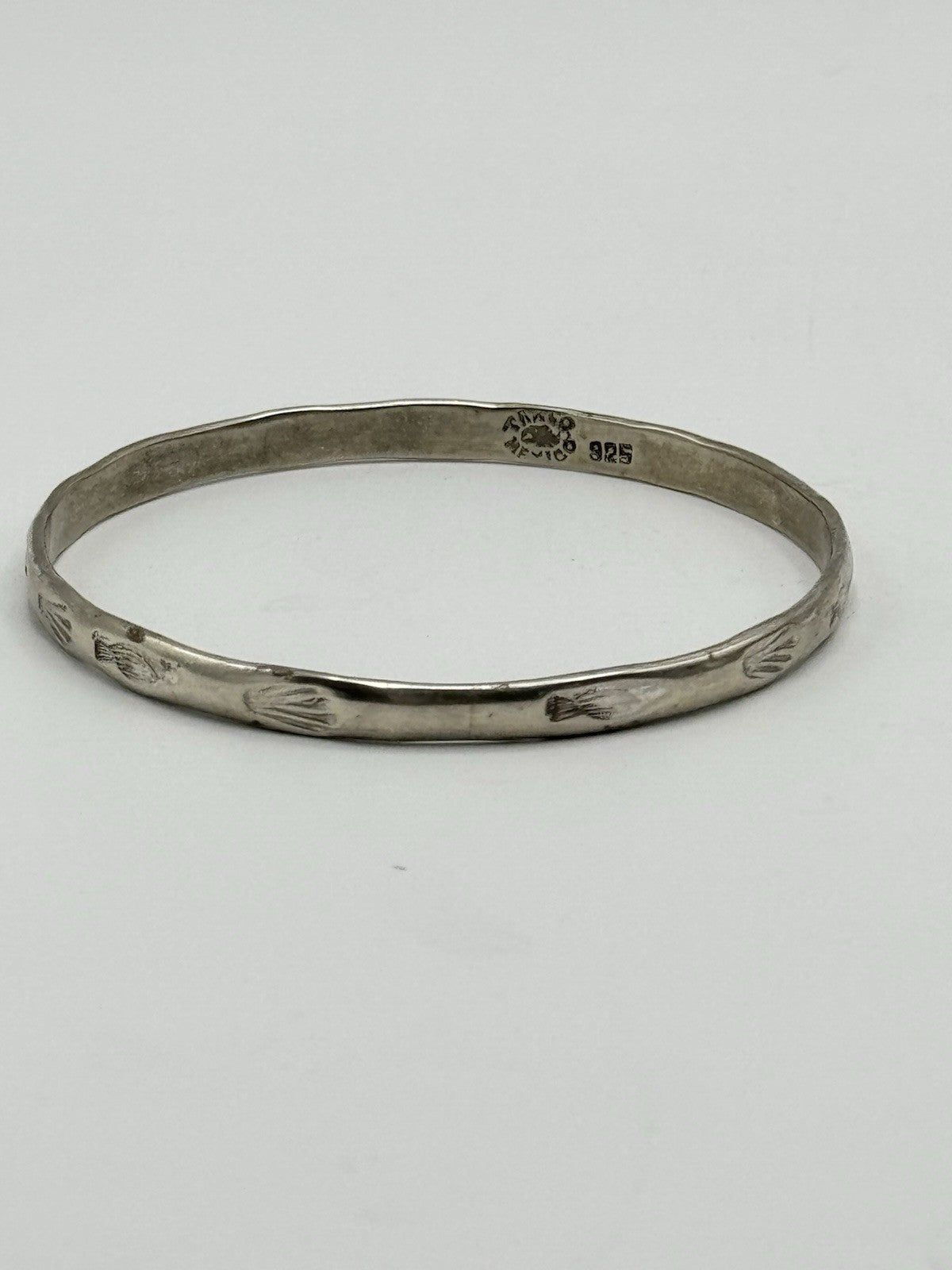 Taxco MEXICO Sterling Silver 925 Bird Bangle 8.25”