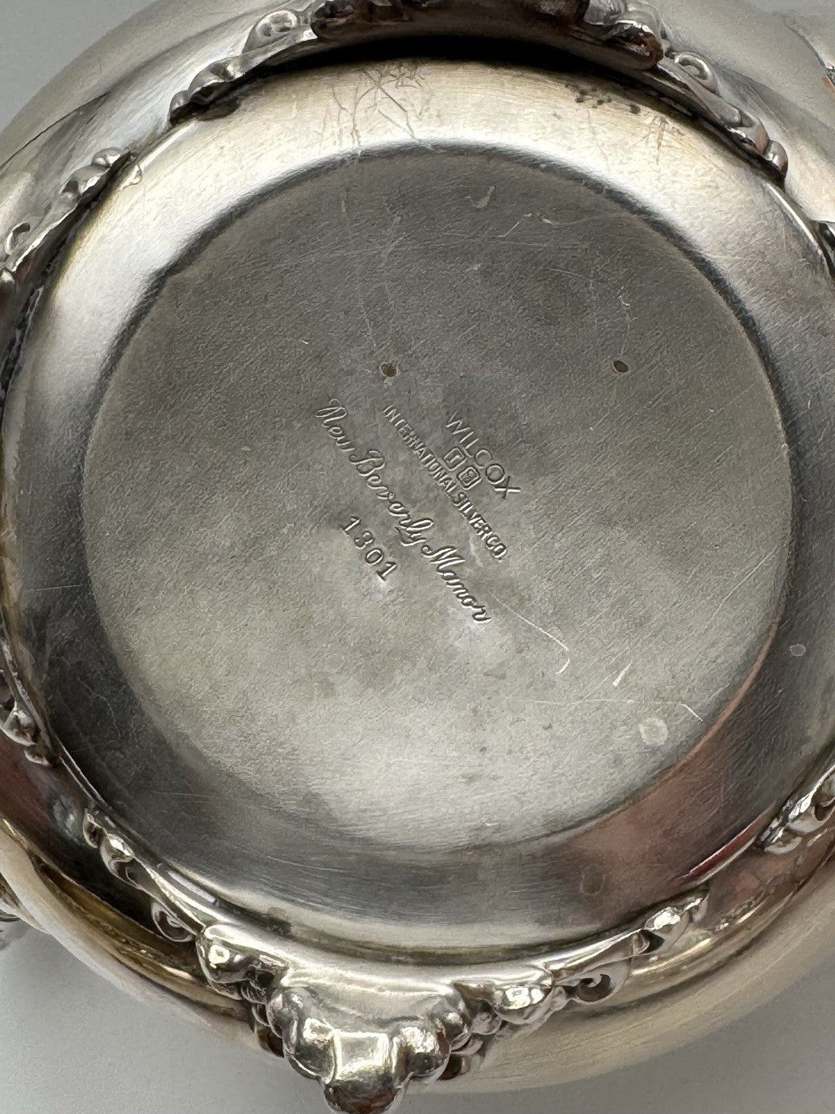 Antique Wilcox IS Silverplate Leaf Coffee Tea Pot Set Sugar Creamer Manor